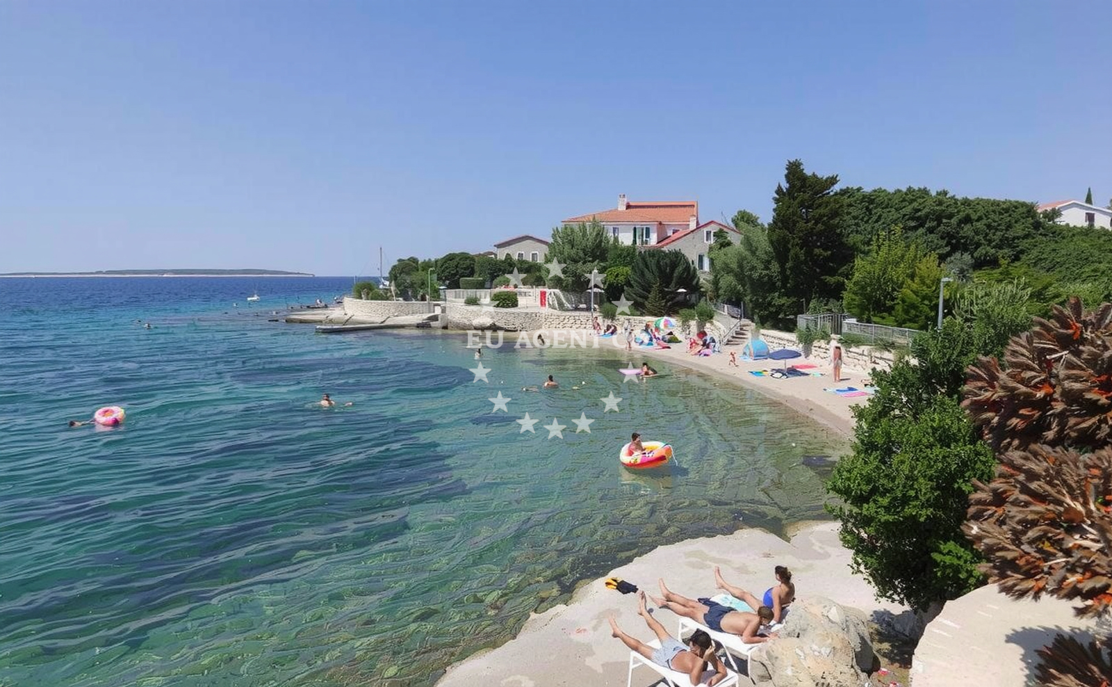 Additional view of Mandre beach in Rijecka 31, Mandre
