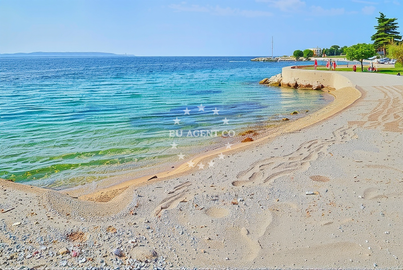 Additional view of Mandre beach in Rijecka 31, Mandre