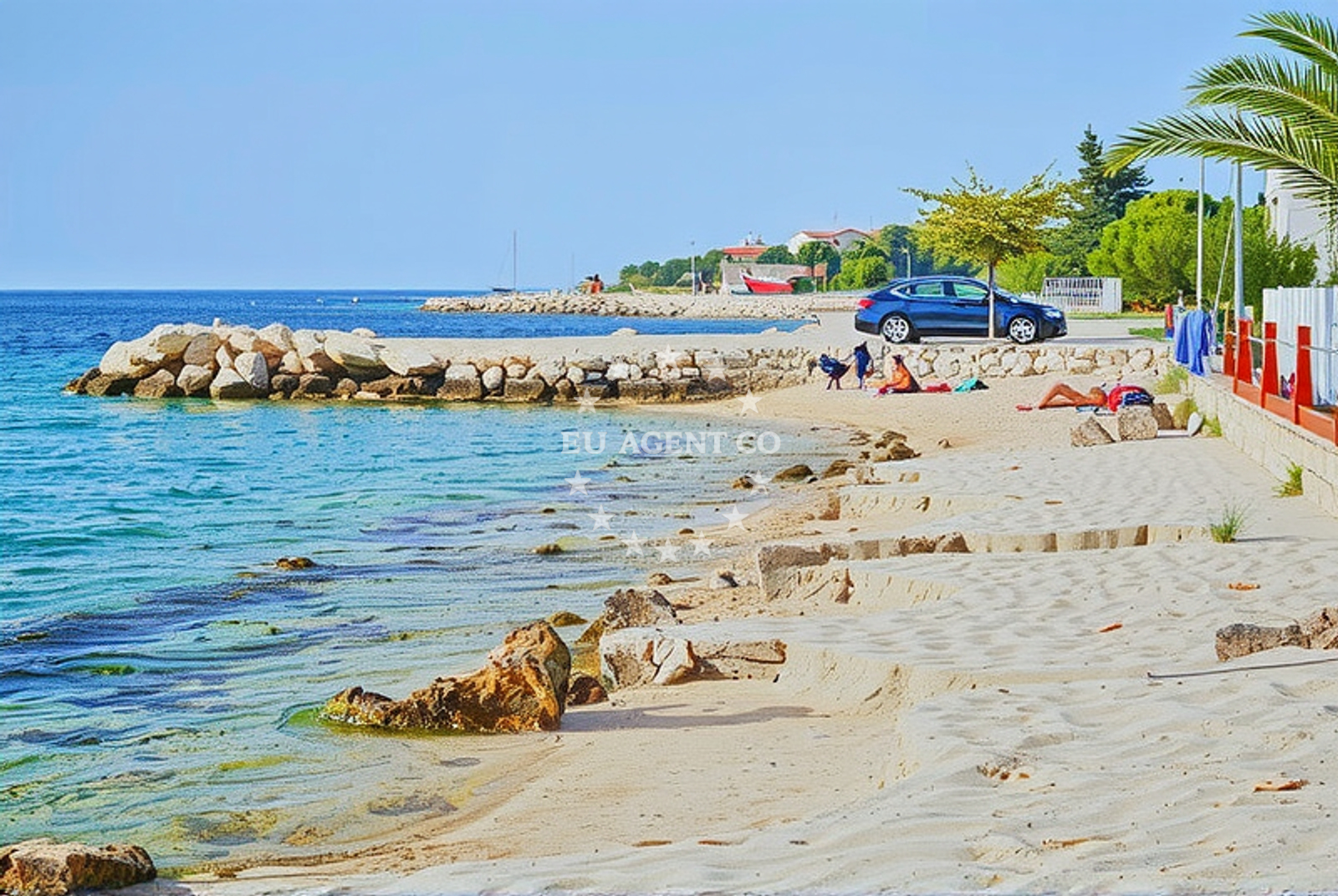 Additional view of Mandre beach in Rijecka 31, Mandre