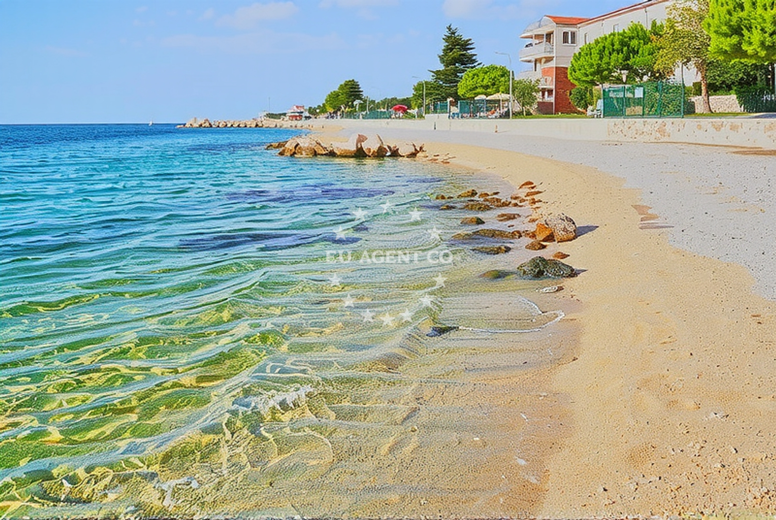 Additional view of Mandre beach in Rijecka 31, Mandre