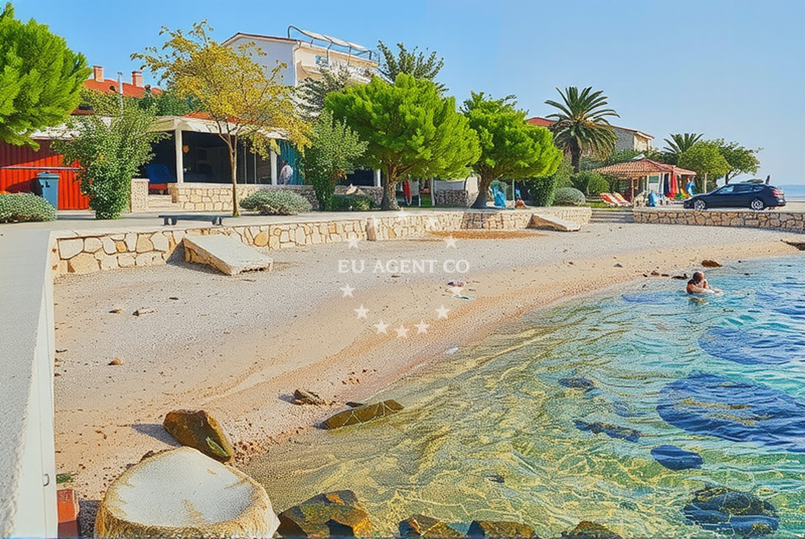 Additional view of Mandre beach in Rijecka 31, Mandre