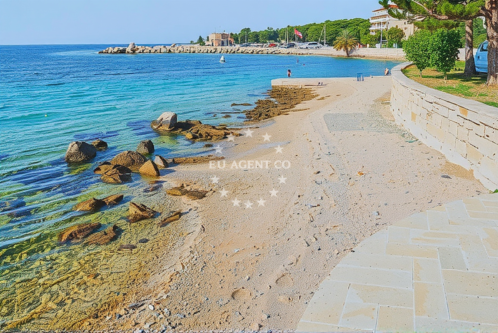 Additional view of Mandre beach in Rijecka 31, Mandre