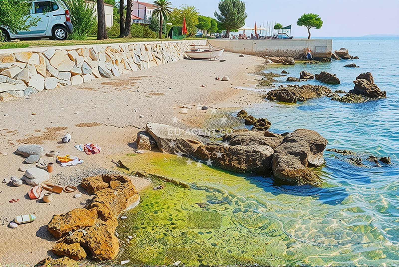 Additional view of Mandre beach in Rijecka 31, Mandre