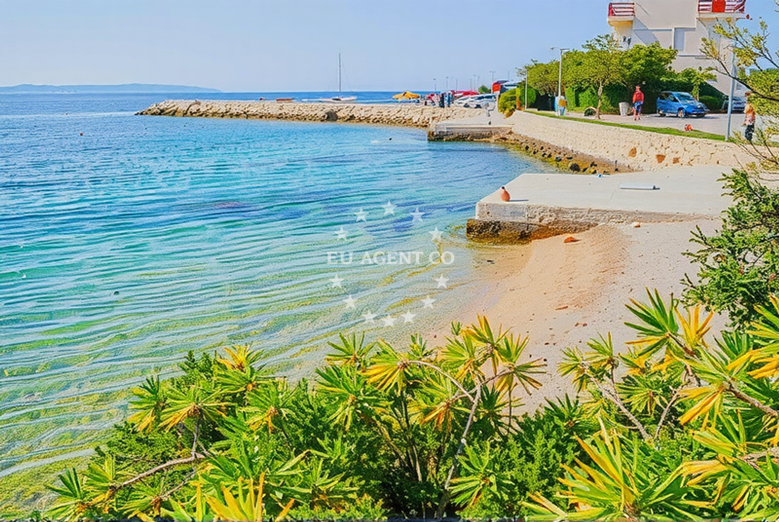 Additional view of Mandre beach in Rijecka 31, Mandre
