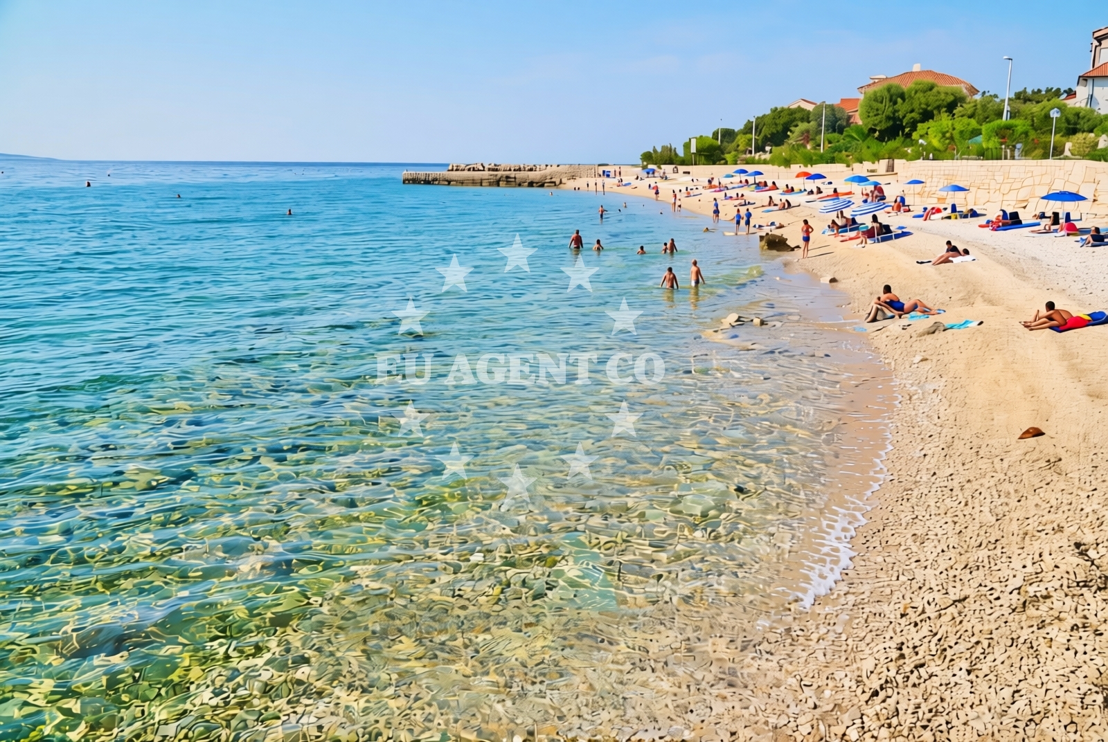 Additional view of Mandre II beach in Ulica Jurja Dalmatinca 5, Mandre