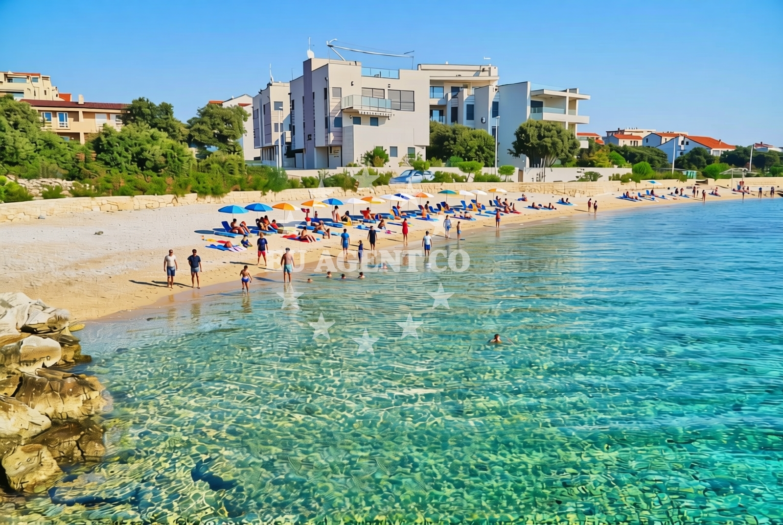 Additional view of Mandre II beach in Ulica Jurja Dalmatinca 5, Mandre