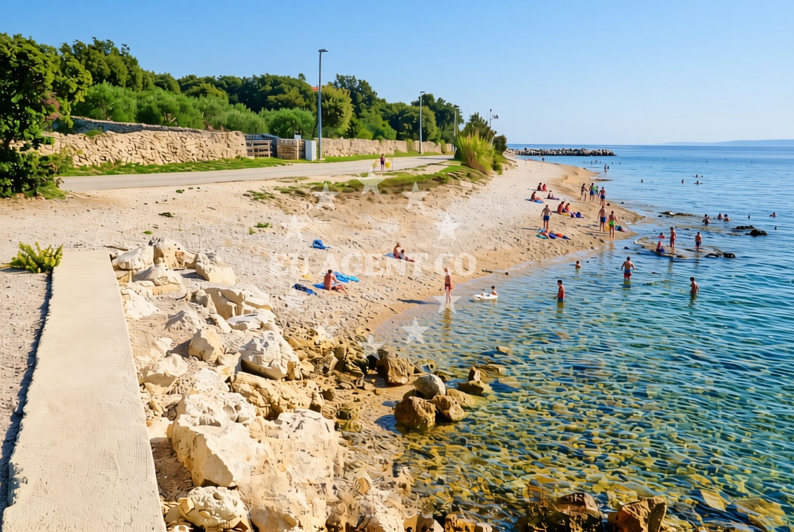 Additional view of Mandre II beach in Ulica Jurja Dalmatinca 5, Mandre