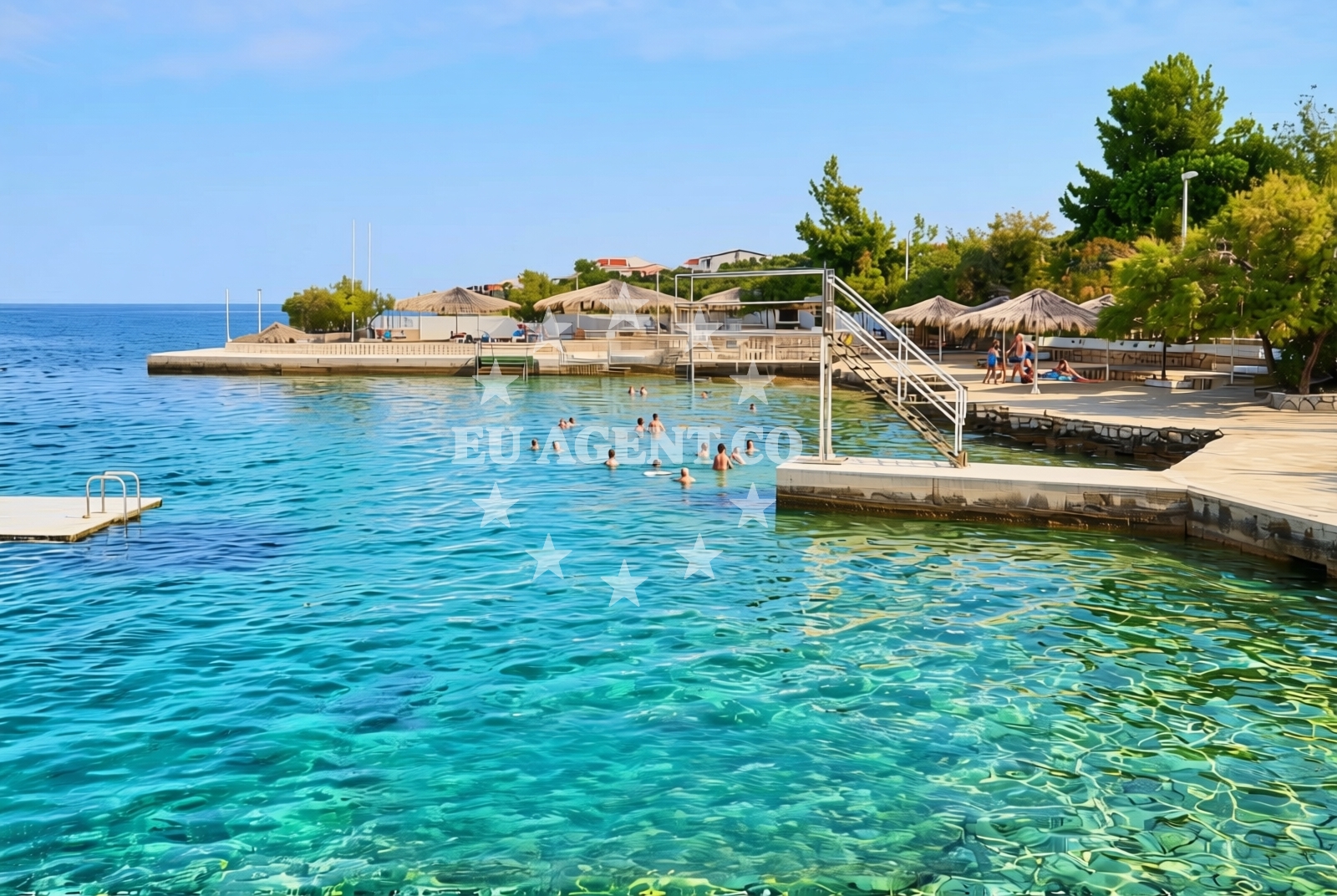 Overview of Mandrice, Mandre (Pag) Beach in Mandrice