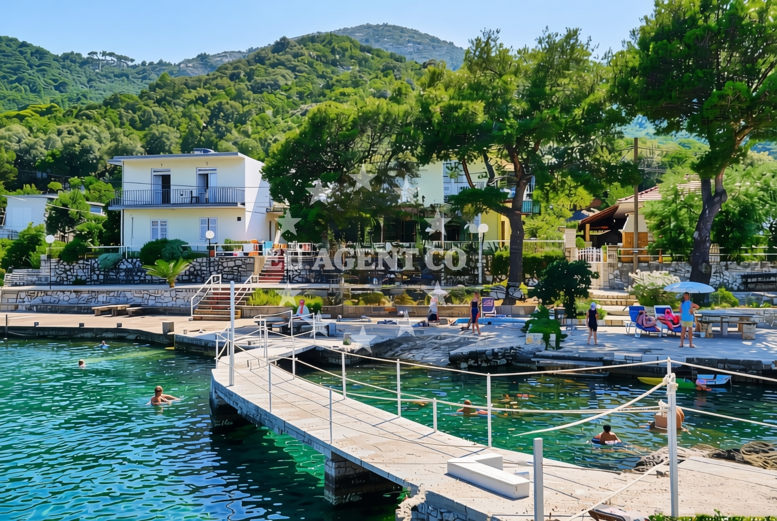 Beach facilities and surroundings at Maranovići (Mljet): beaches and coves in Maranovići (Mljet)