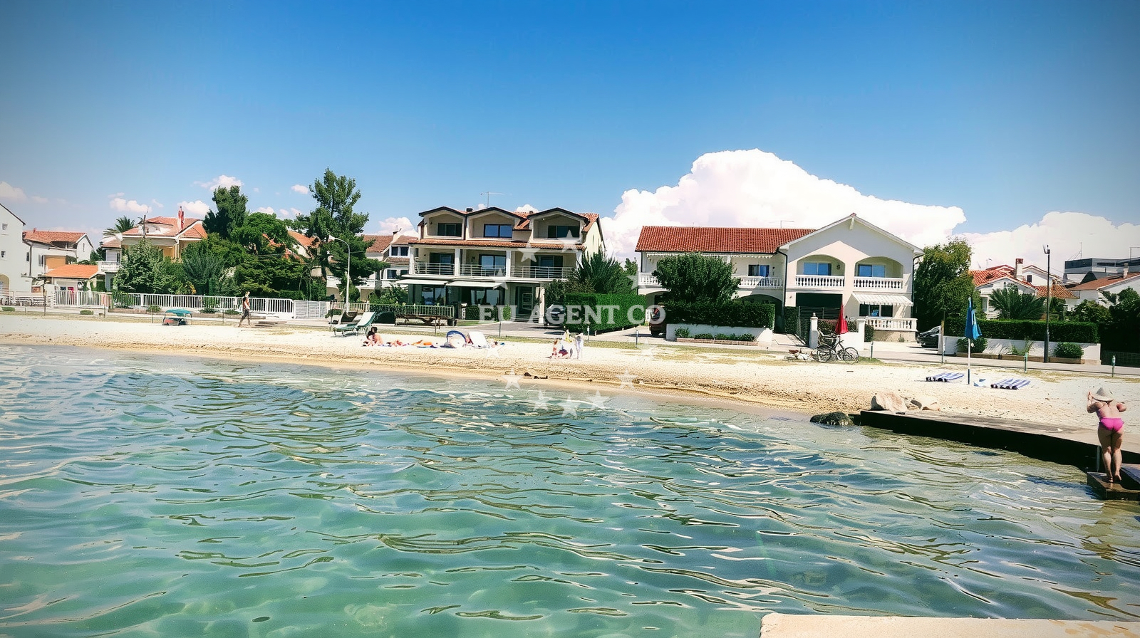 Sea and coastal view of Maras beach in Srima XV 17, Srima
