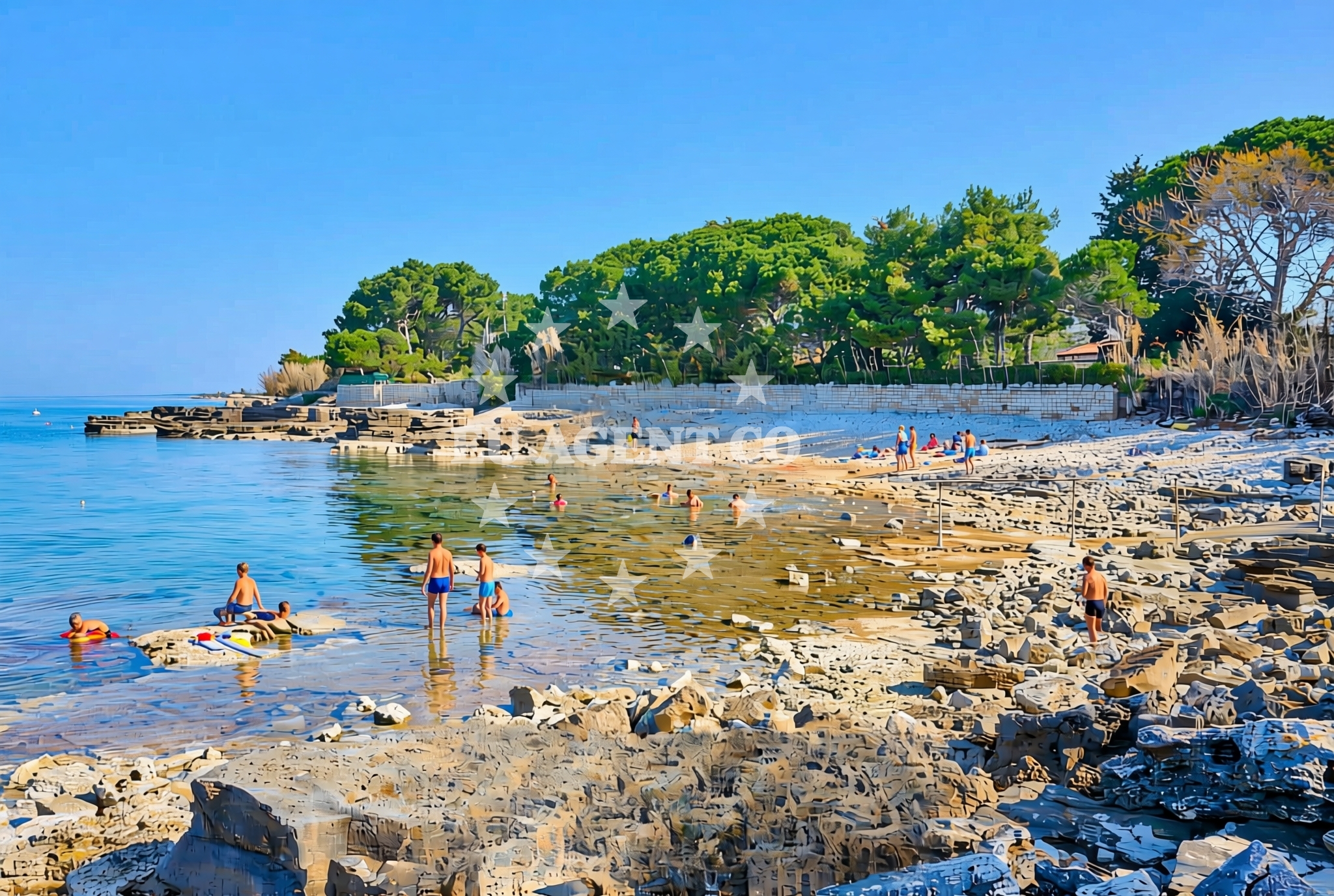 Overview of Mareda jug, Mareda Beach in Mareda jug