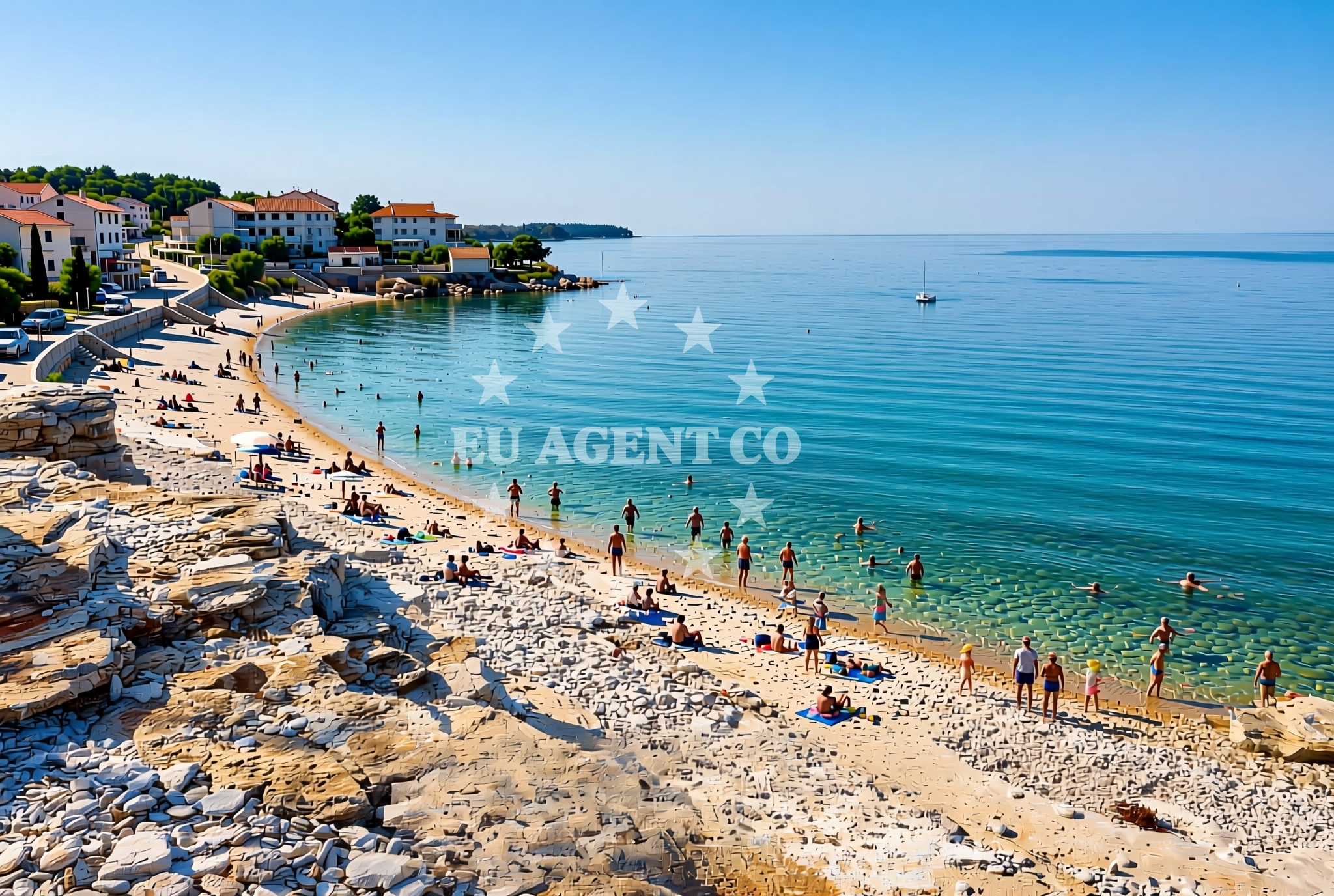 Sea and coastal view of Mareda sjever, Mareda Beach in Mareda sjever