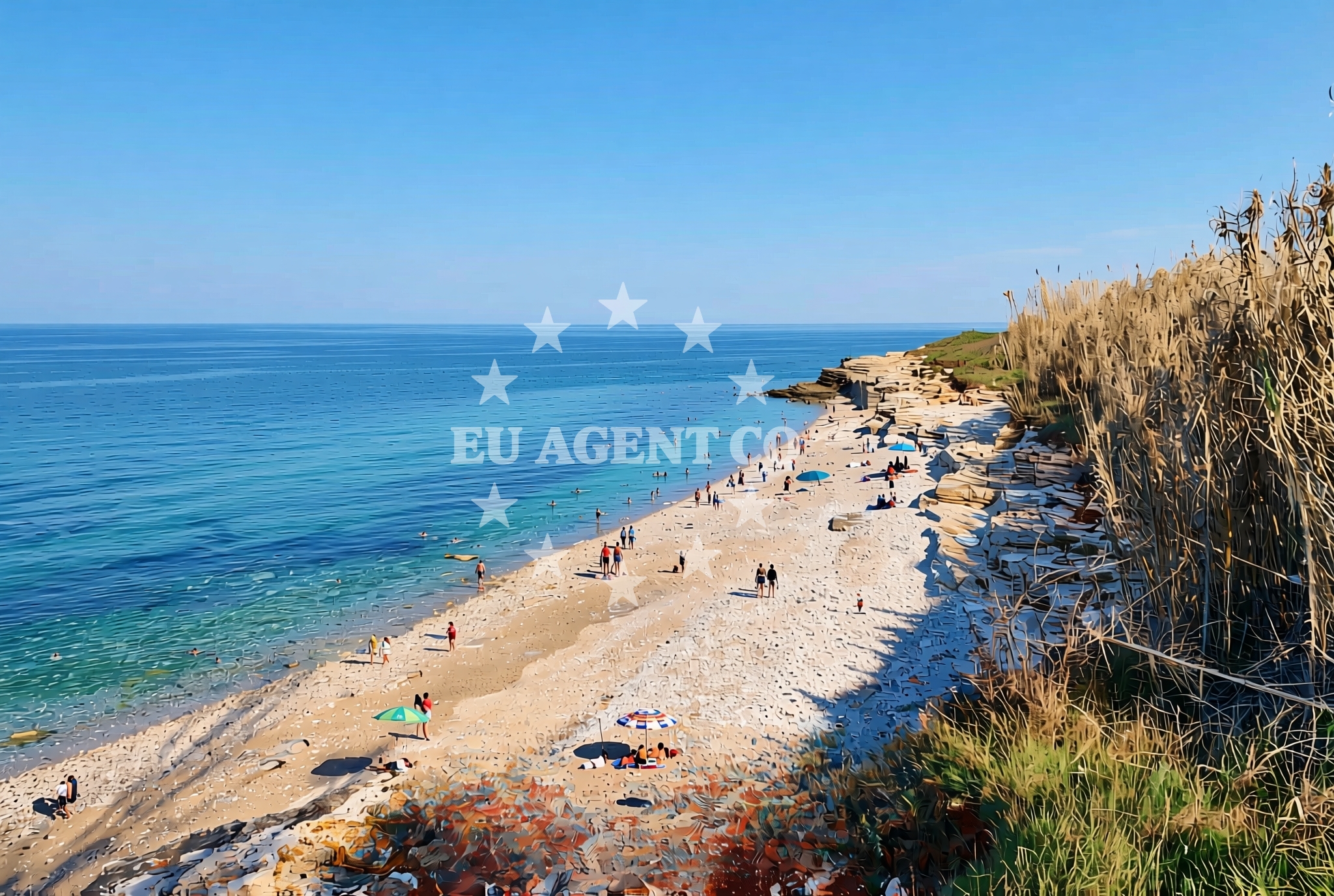 Beach facilities and surroundings at Mareda sjever, Mareda Beach in Mareda sjever