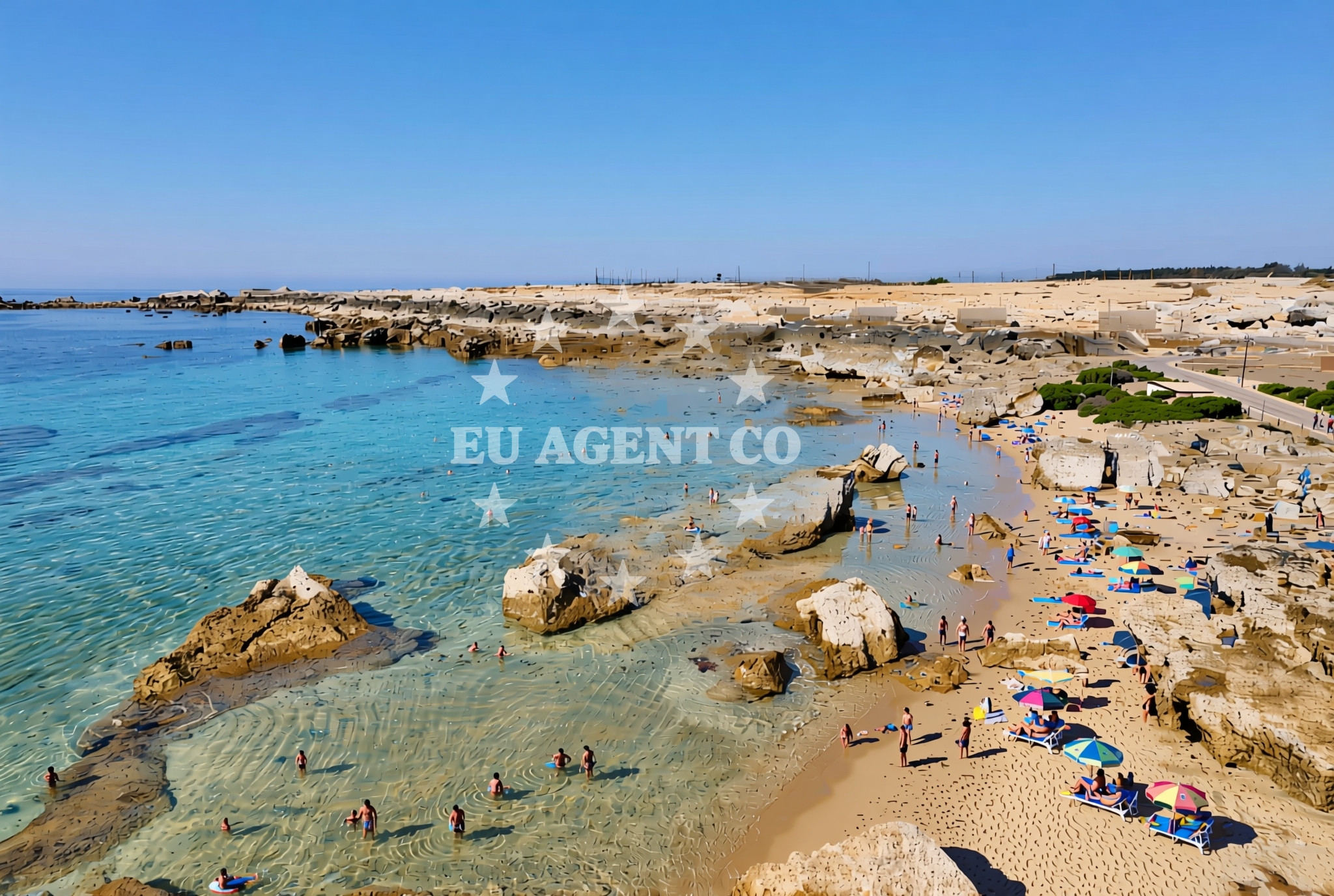 Beach facilities and surroundings at Margarita (dog beach), Katoro Beach in Margarita (plaža za pse)