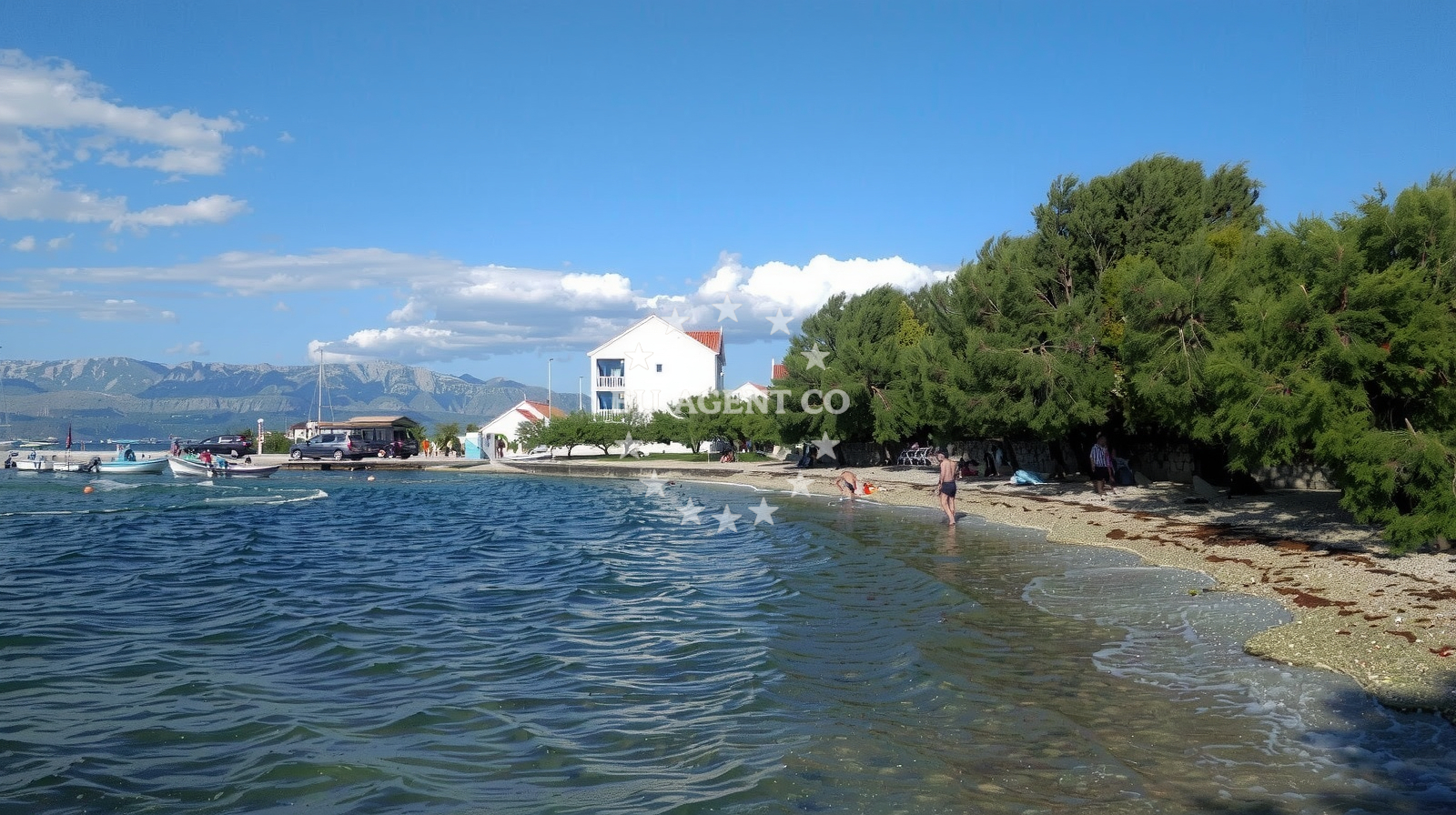 Sea and coastal view of Mari-Lu beach in Put Mora 38, Mirce