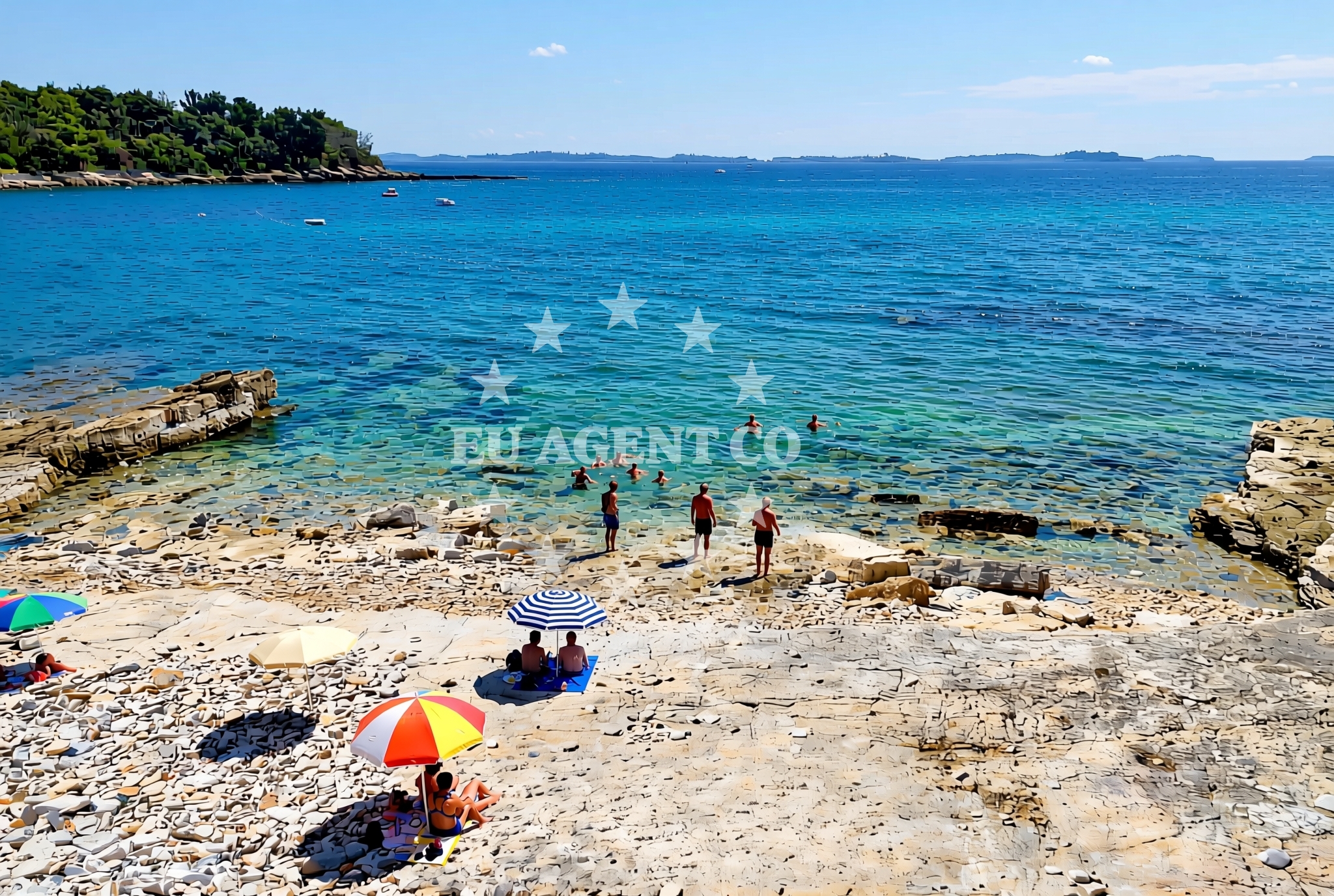 Overview of Marić istok, Peroj Beach in Marić istok