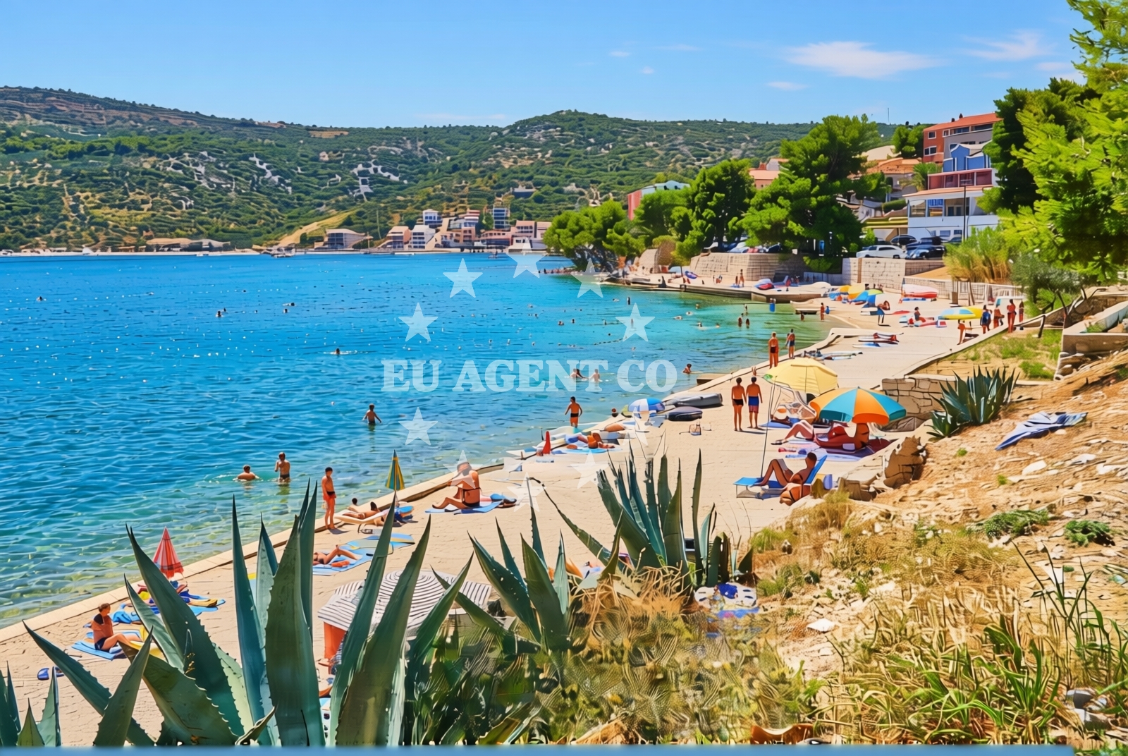 Overview of Marina: beaches and coves (2) in Marina