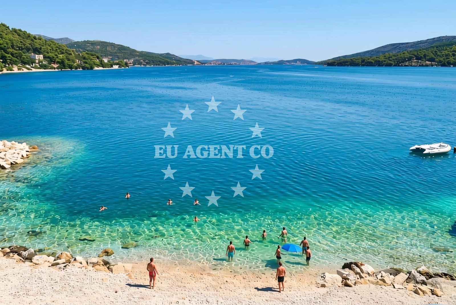 Shoreline and swimming area at Marina: beaches and coves (2) in Marina