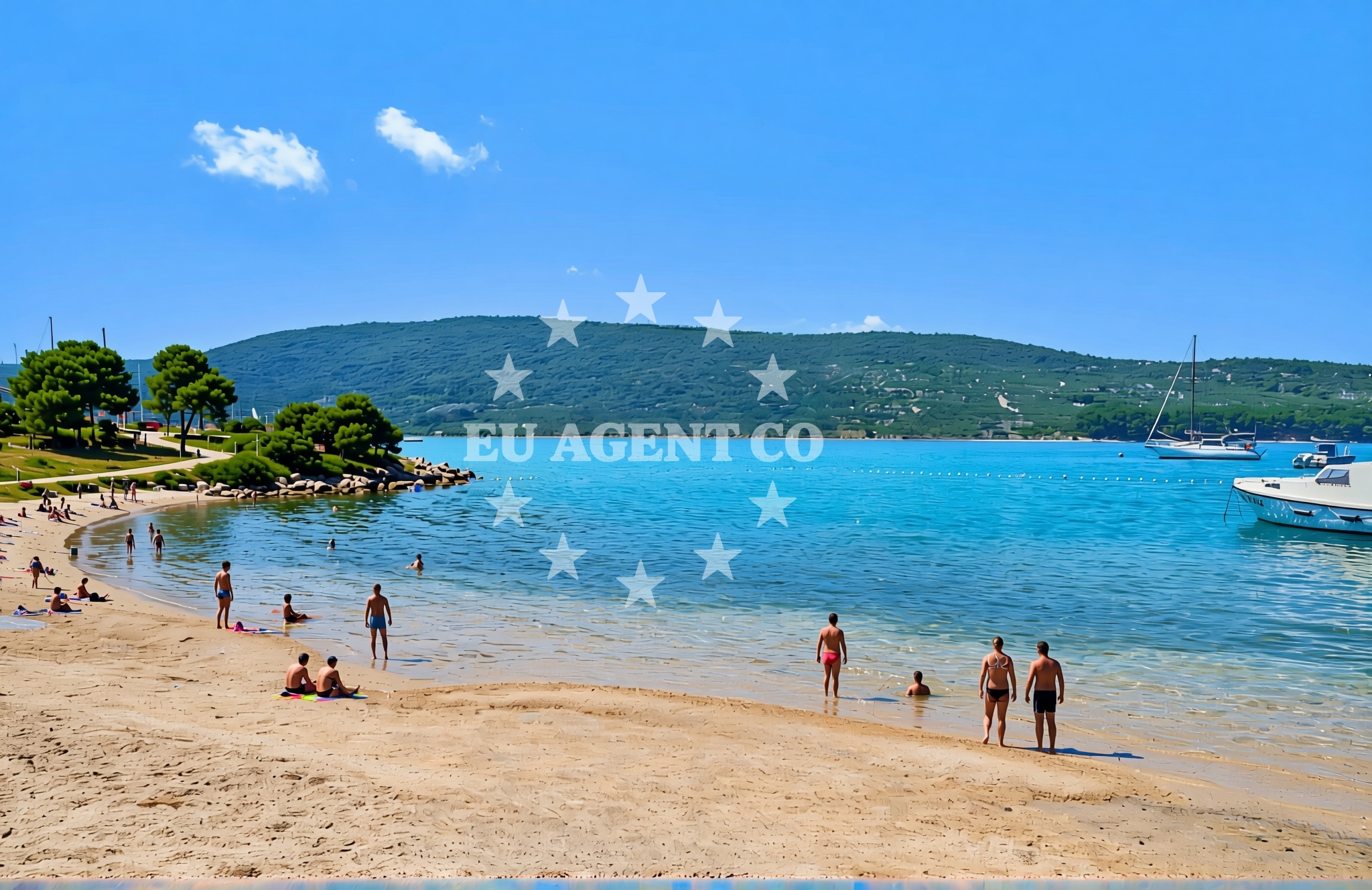 Additional view of Marina, Cres (Cres) Beach in Marina
