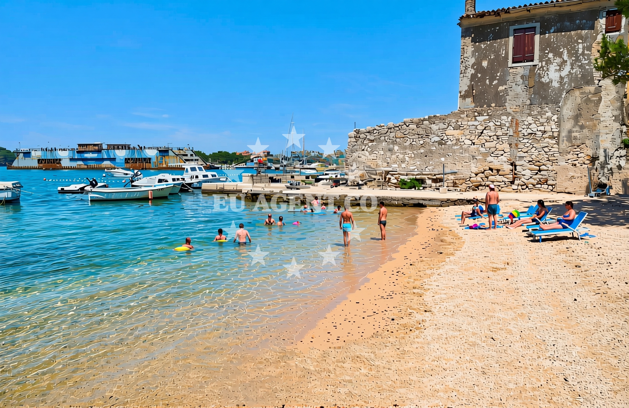 Additional view of Marina, Cres (Cres) Beach in Marina