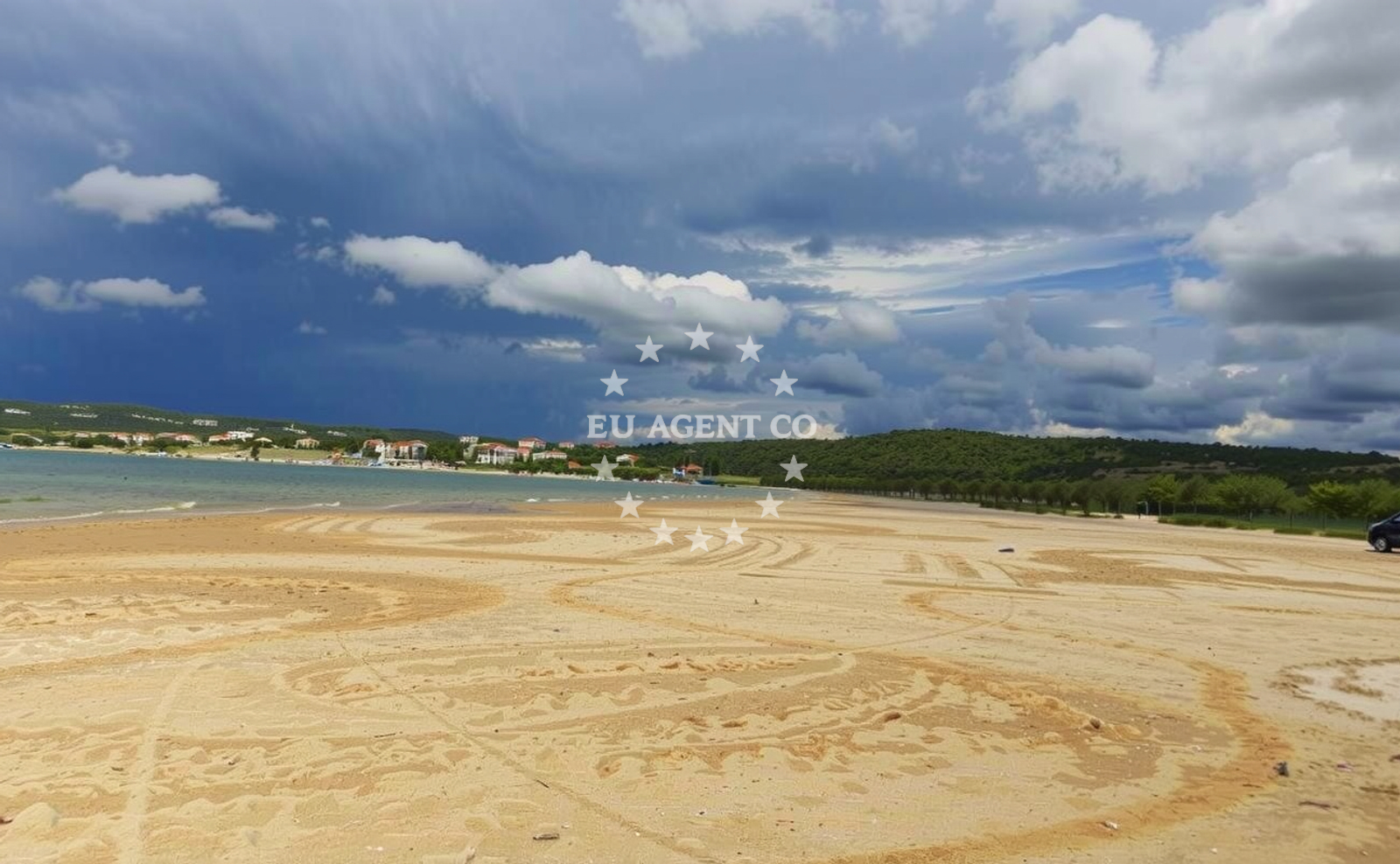 Beach facilities and surroundings at Marina Ljubacki in , Ražanac