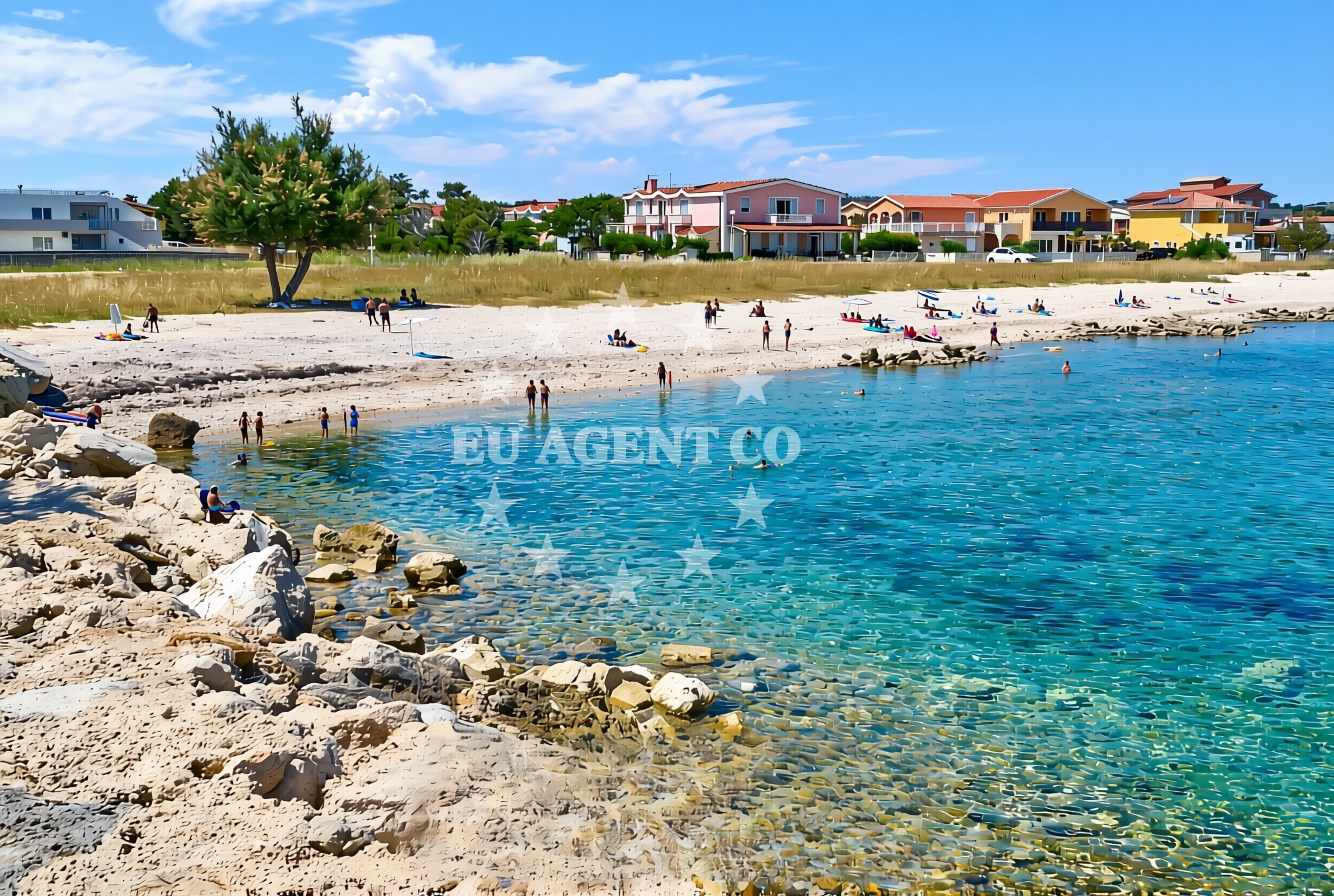 Overview of Marina, Vir (Vir) Beach in Marina