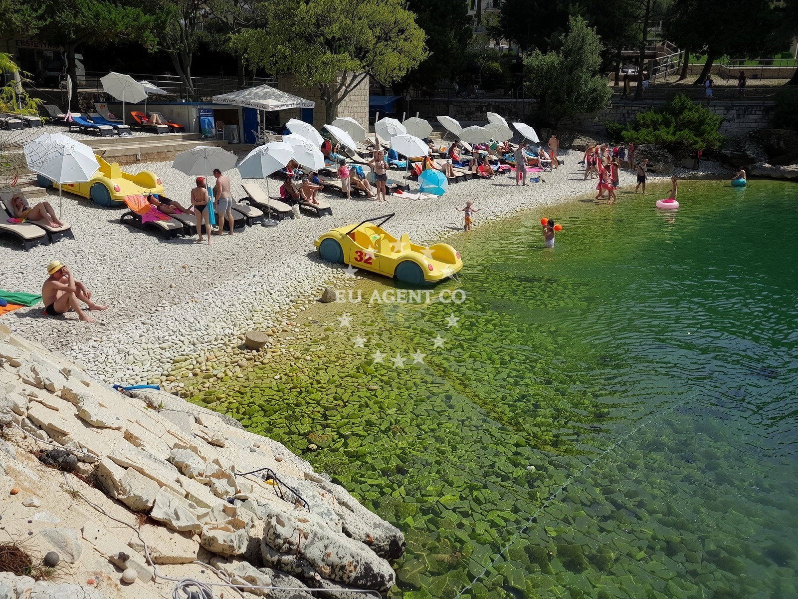 Additional view of Marsal Tito beach in Girandella 7, Rabac