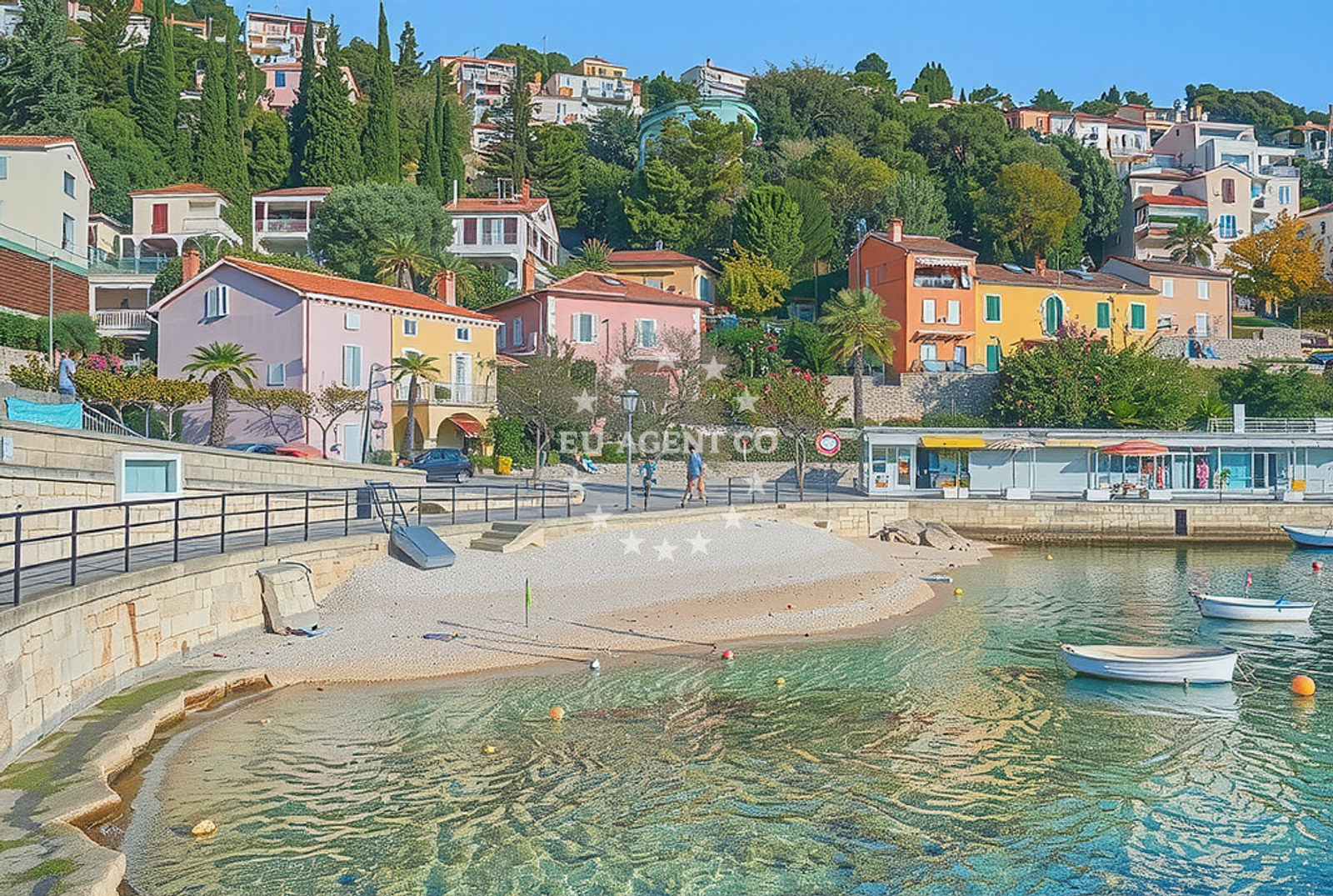 Additional view of Marsal Tito beach in Girandella 7, Rabac