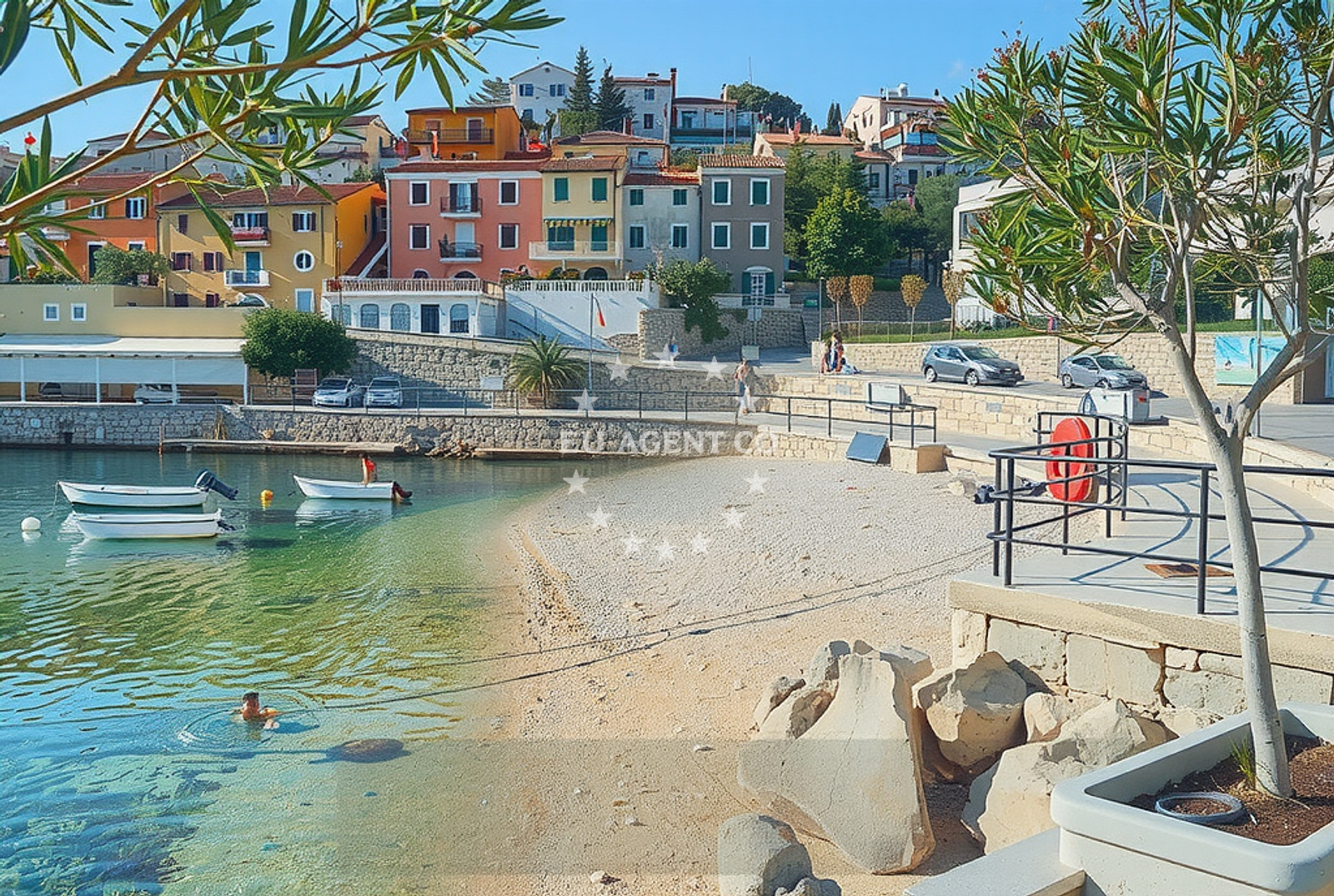 Additional view of Marsal Tito beach in Girandella 7, Rabac