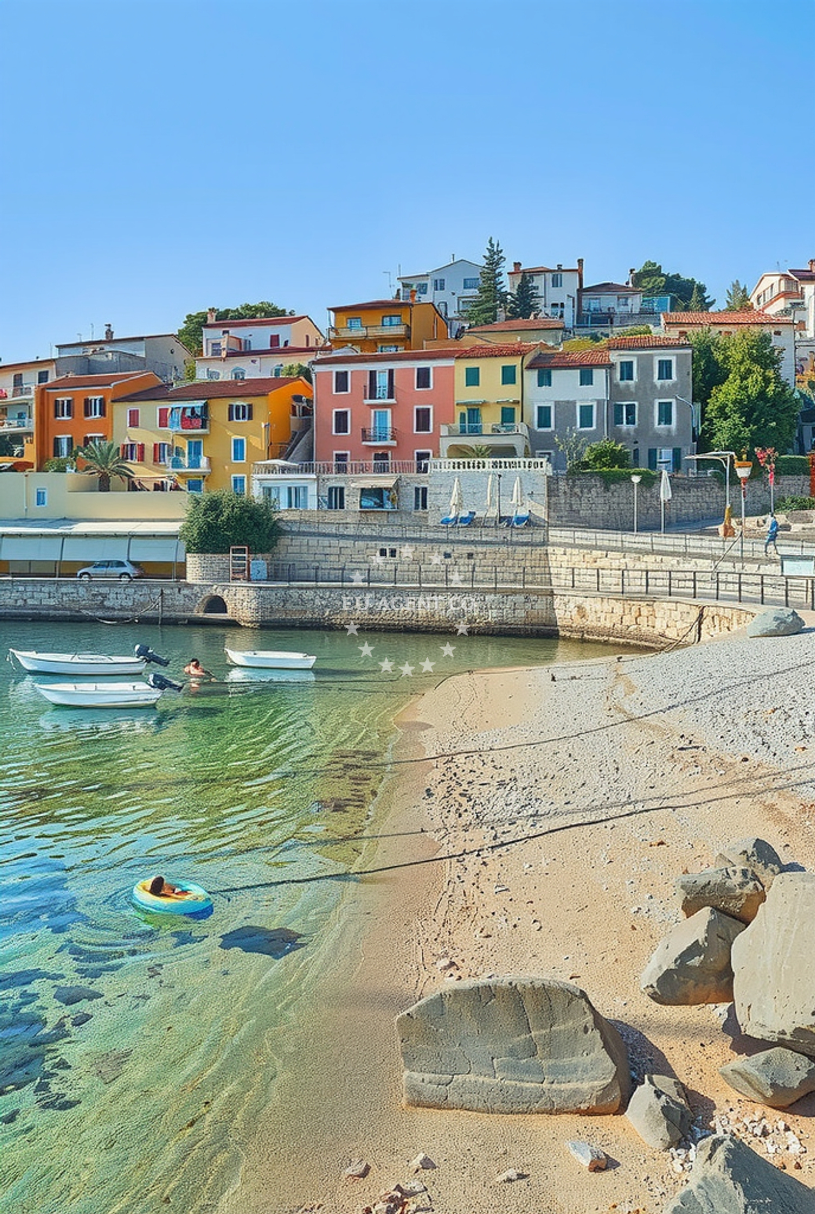 Additional view of Marsal Tito beach in Girandella 7, Rabac