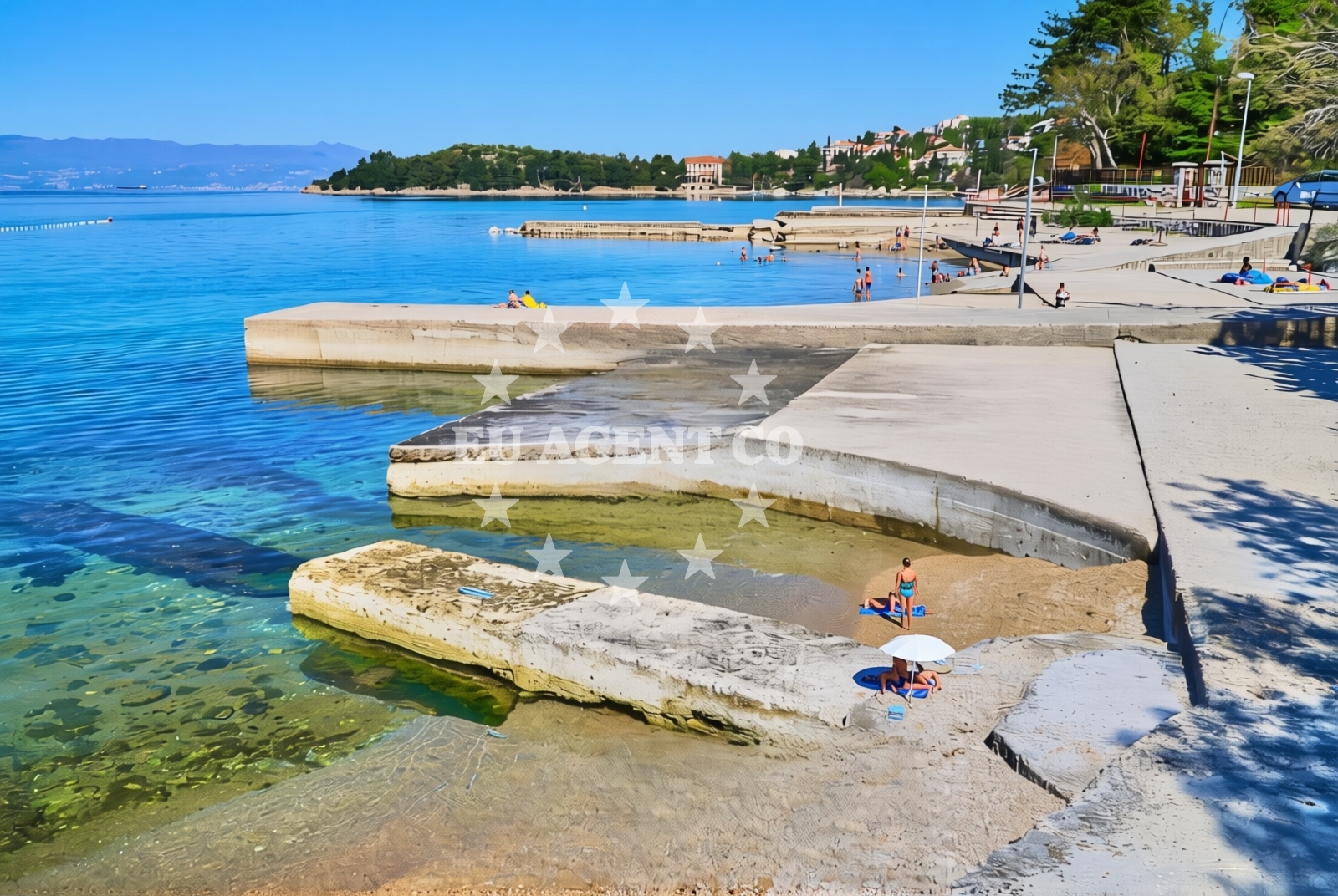 Additional view of Martinj, Omišalj (Krk) Beach in Martinj