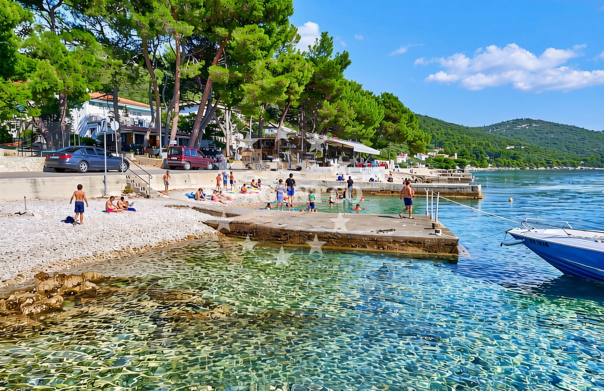 Shoreline and swimming area at Martinšćica (Cres): beaches and coves (6) in Martinšćica (Cres)