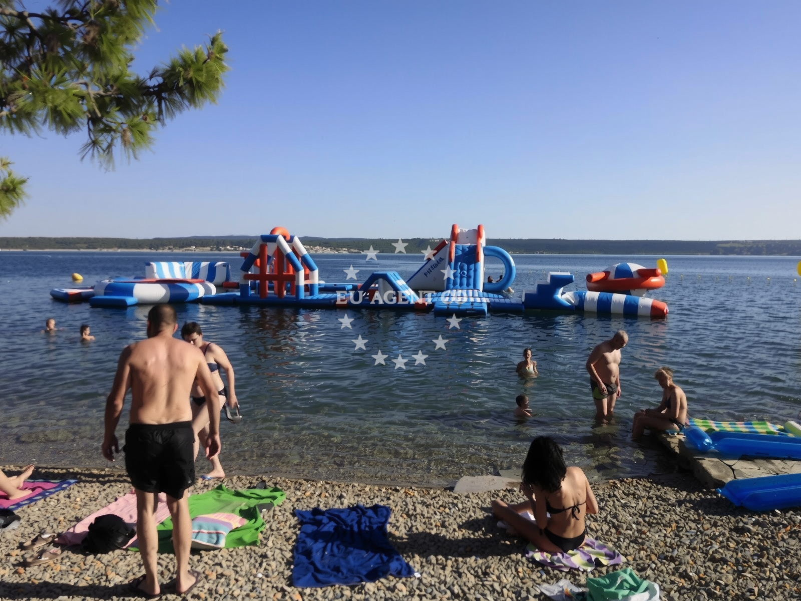 Sea and coastal view of Maslenica beach in Ulica Gojka Suska 37, Maslenica