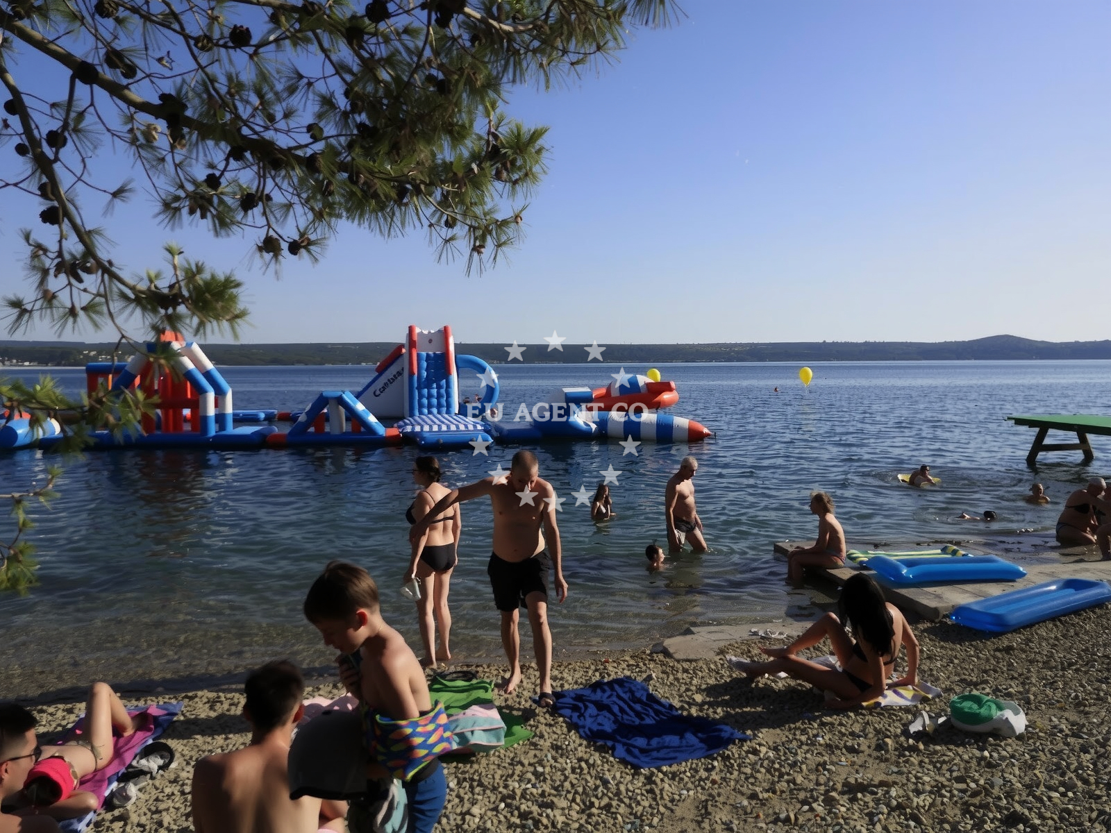 Beach facilities and surroundings at Maslenica beach in Ulica Gojka Suska 37, Maslenica