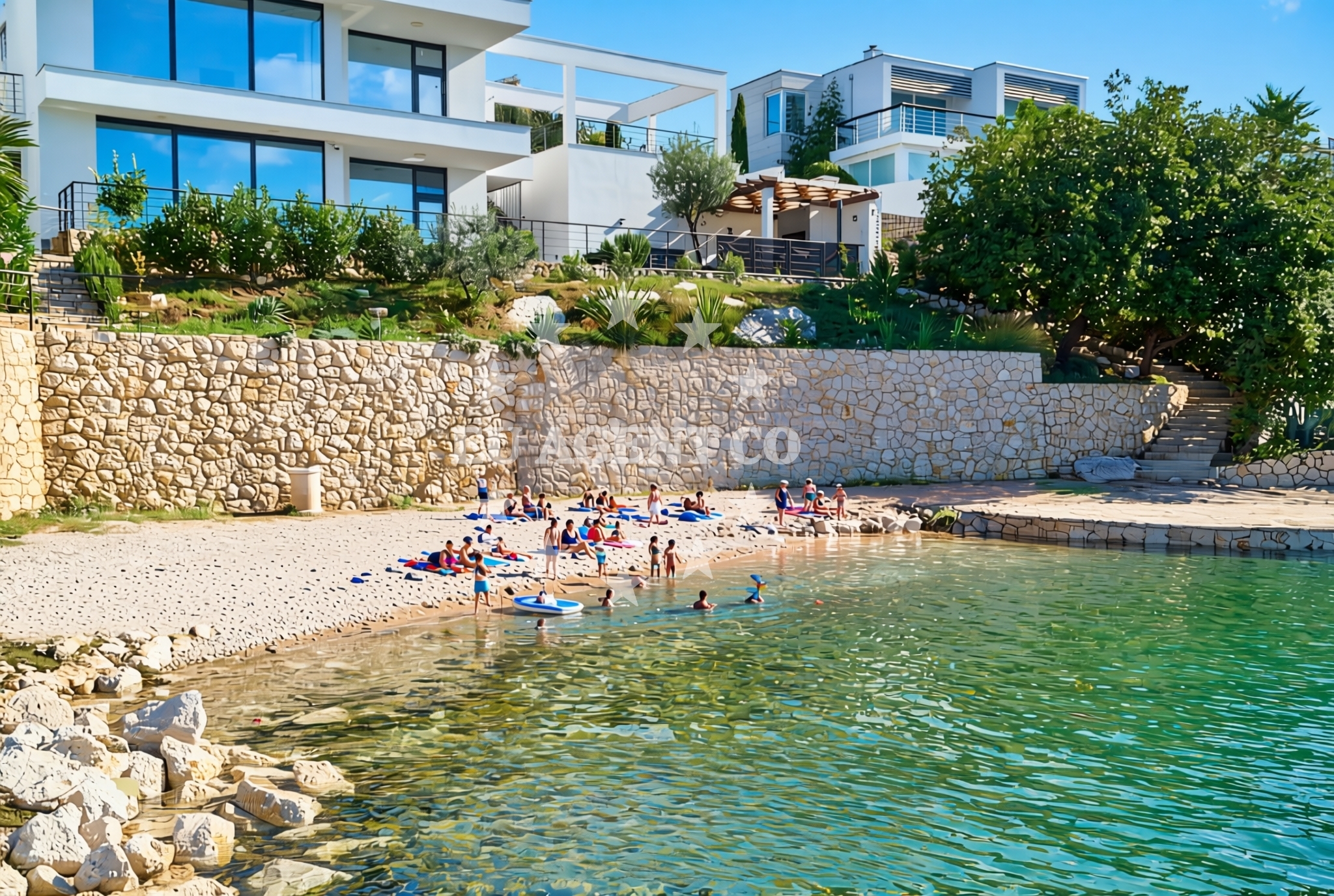 Overview of Maslenica: beaches and coves (4) in Maslenica