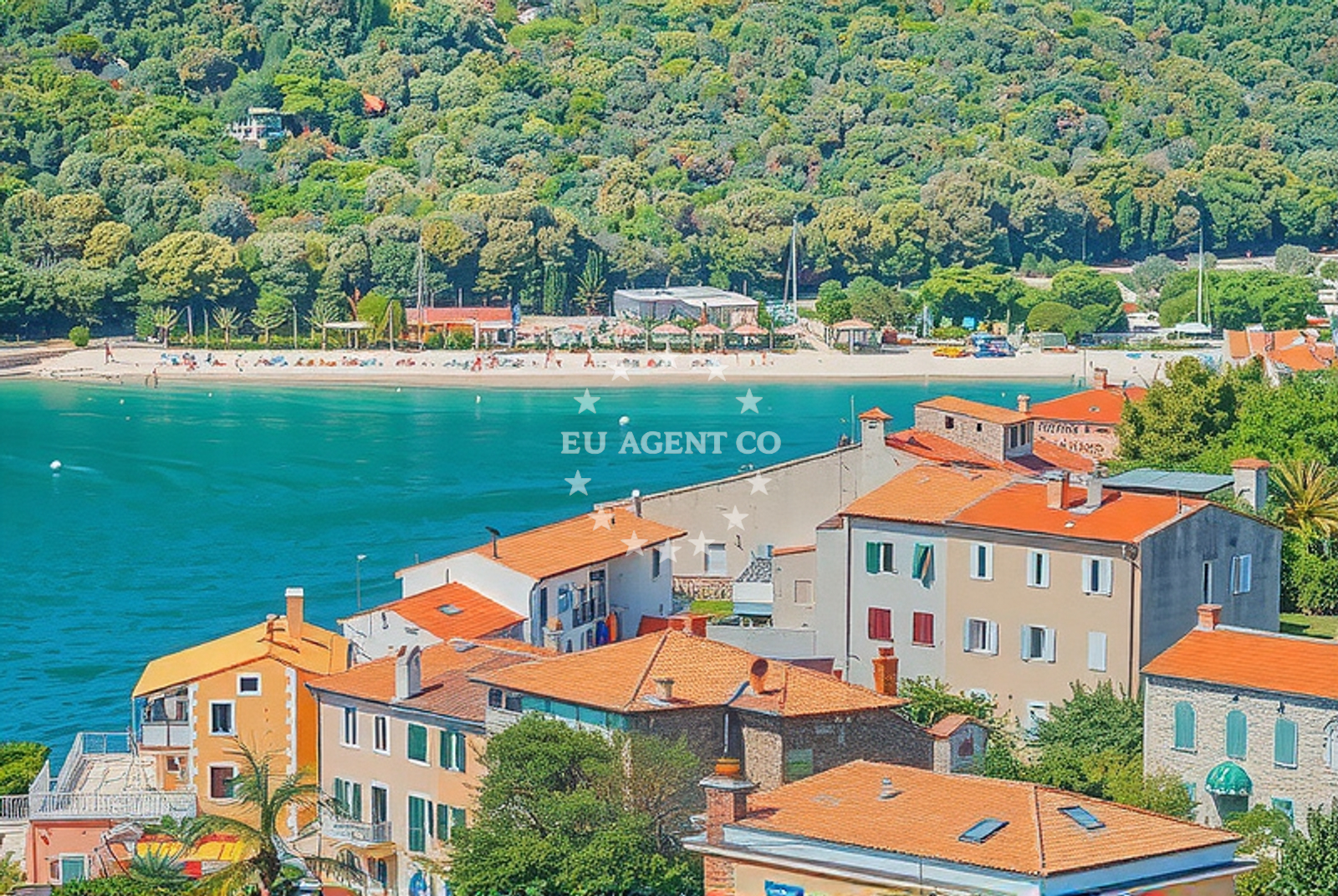 Additional view of Maslinica beach in Giuseppina Martinuzzi 12, Rabac