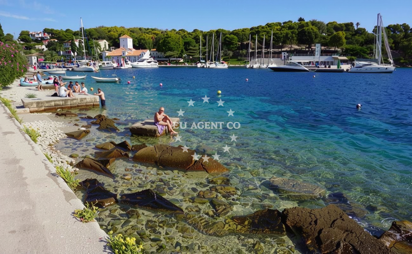 Additional view of Maslinica beach in Obala braće Marchi 19, Maslinica, Grohote