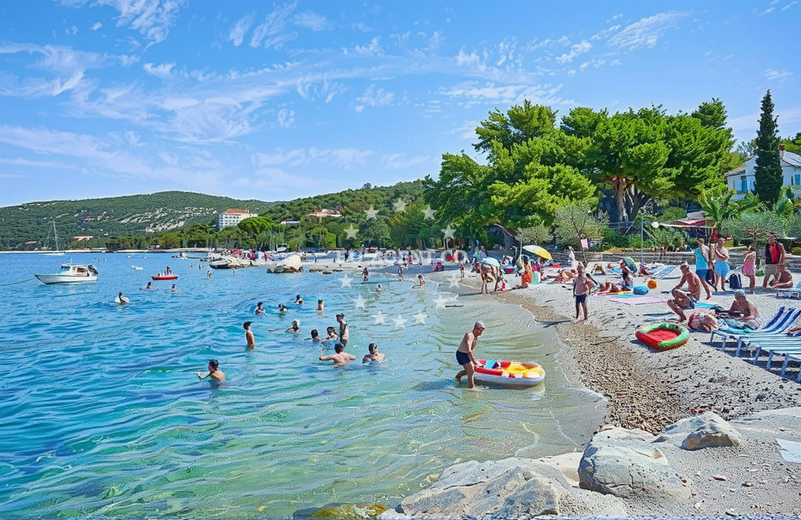 Additional view of Maslinica beach in Obala braće Marchi 19, Maslinica, Grohote