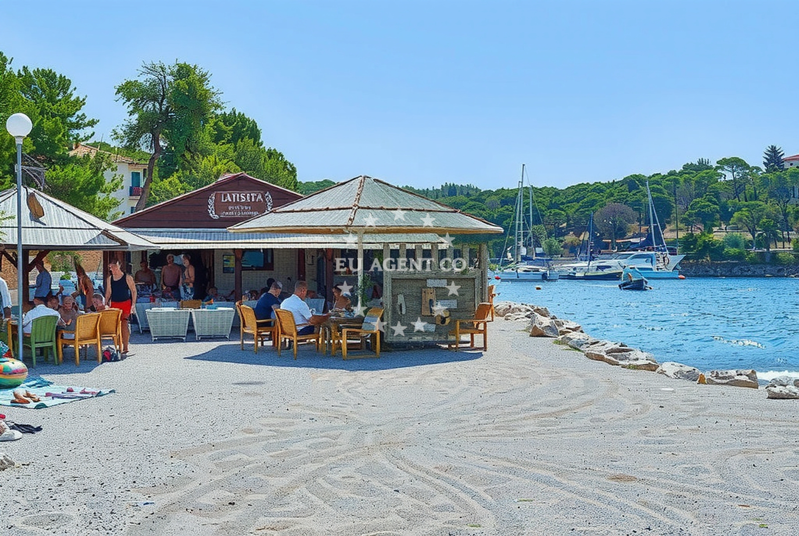 Additional view of Maslinica beach in Obala braće Marchi 19, Maslinica, Grohote