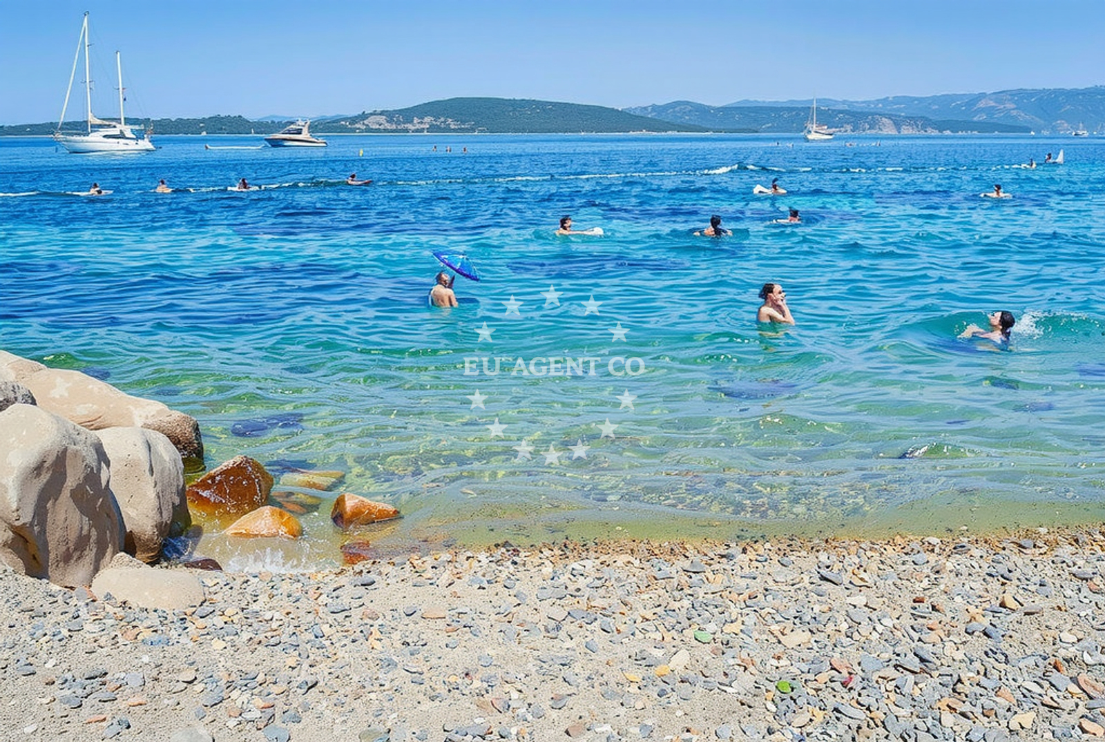 Additional view of Maslinica beach in Obala braće Marchi 19, Maslinica, Grohote