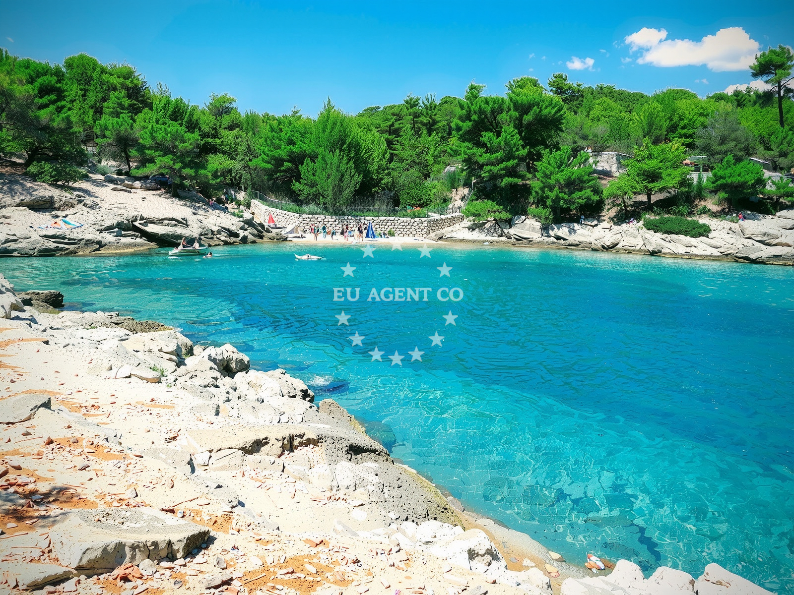 Additional view of Maslinica beach in , Vrboska