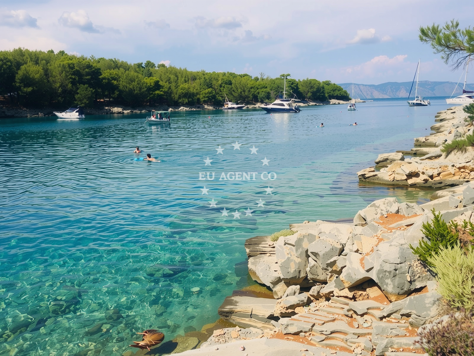 Additional view of Maslinica beach in , Vrboska