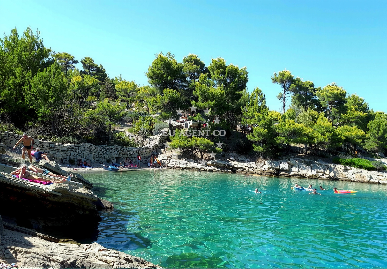 Additional view of Maslinica beach in , Vrboska
