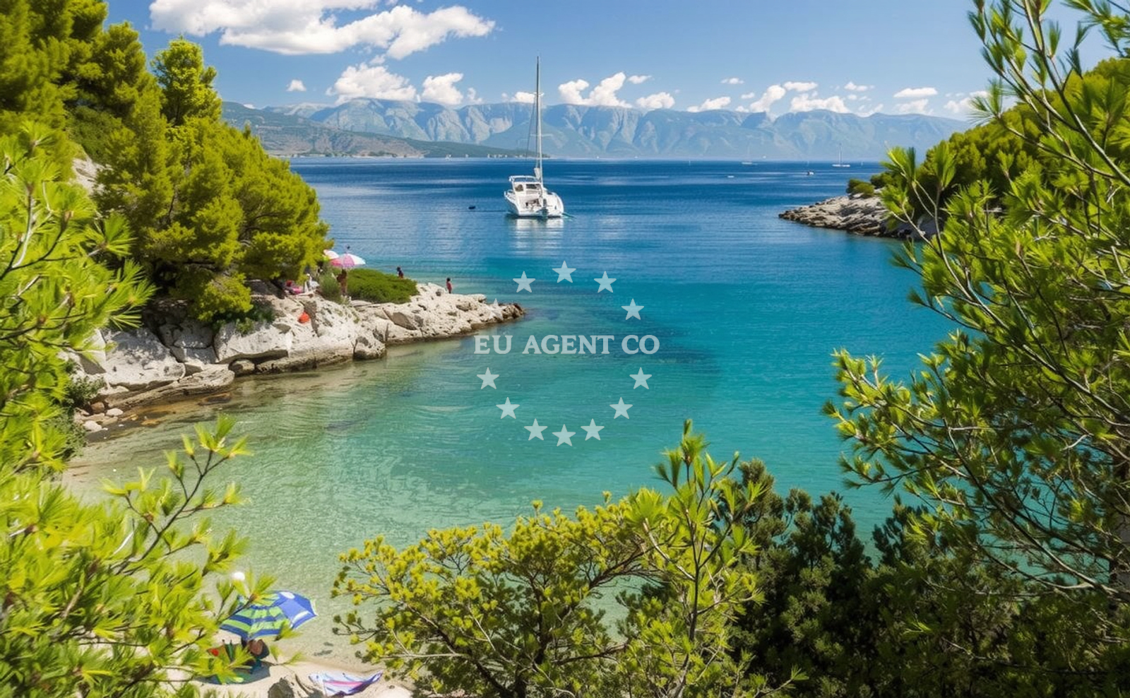 Additional view of Maslinica beach in , Vrboska
