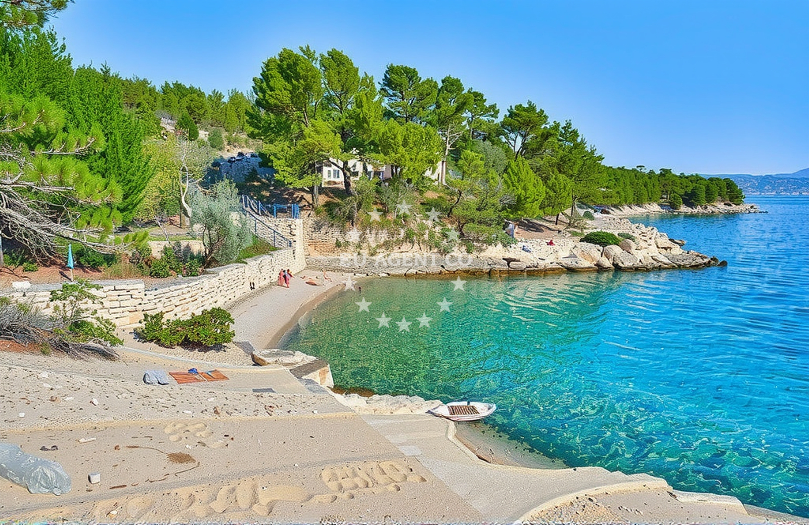 Additional view of Maslinica beach in , Vrboska