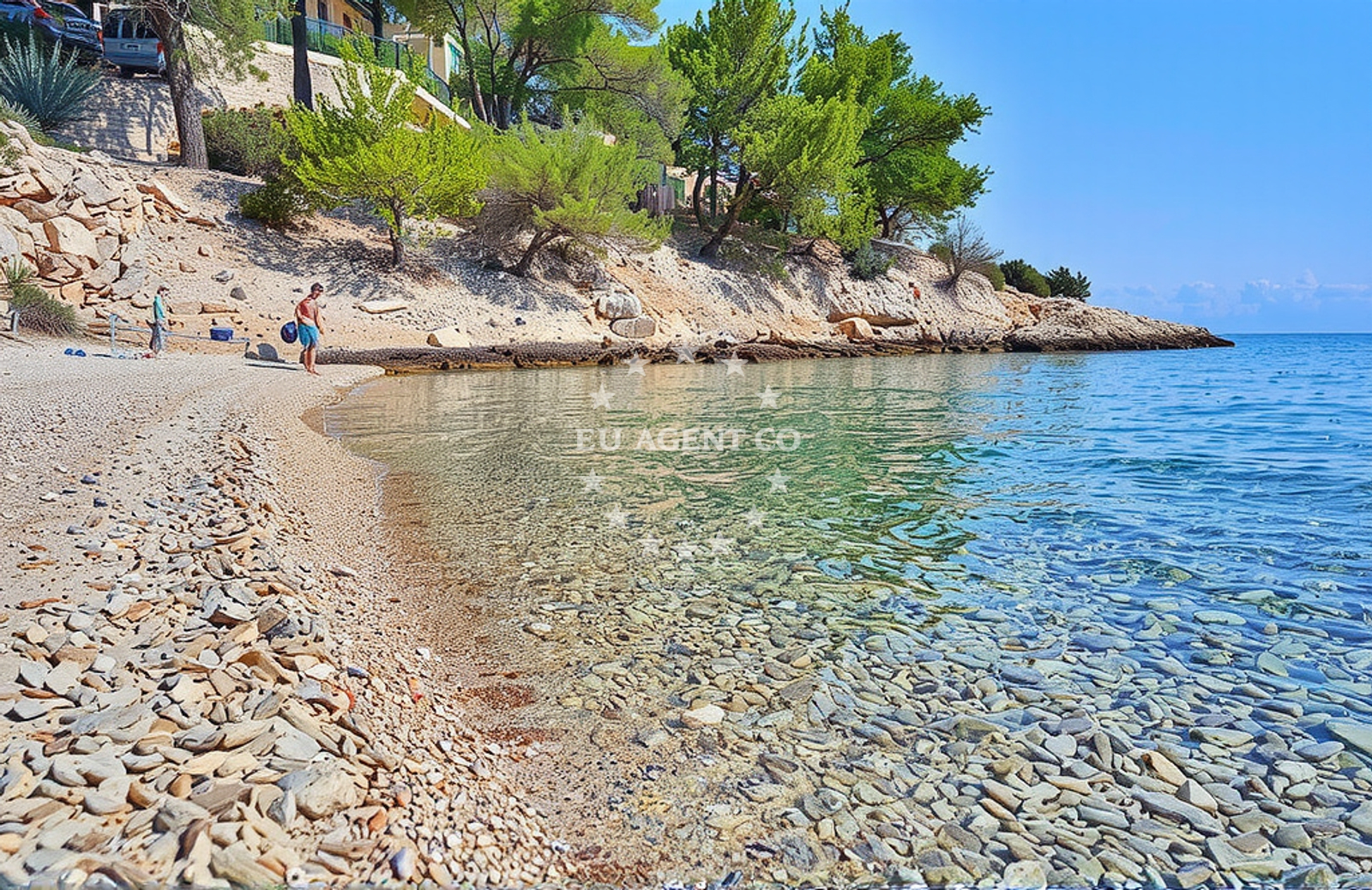 Additional view of Maslinica beach in , Vrboska