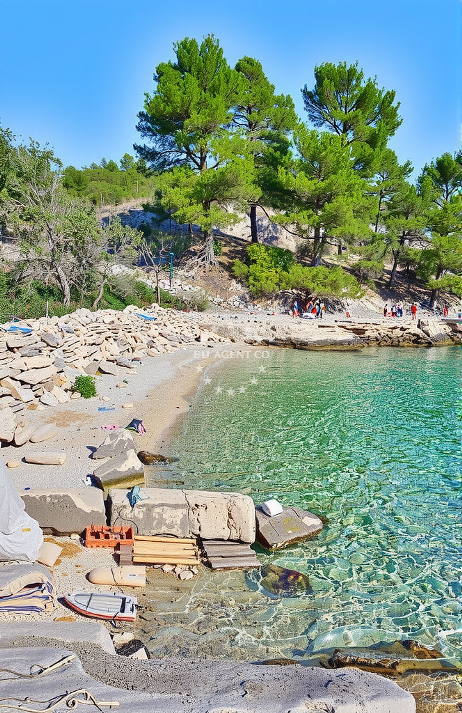 Additional view of Maslinica beach in , Vrboska