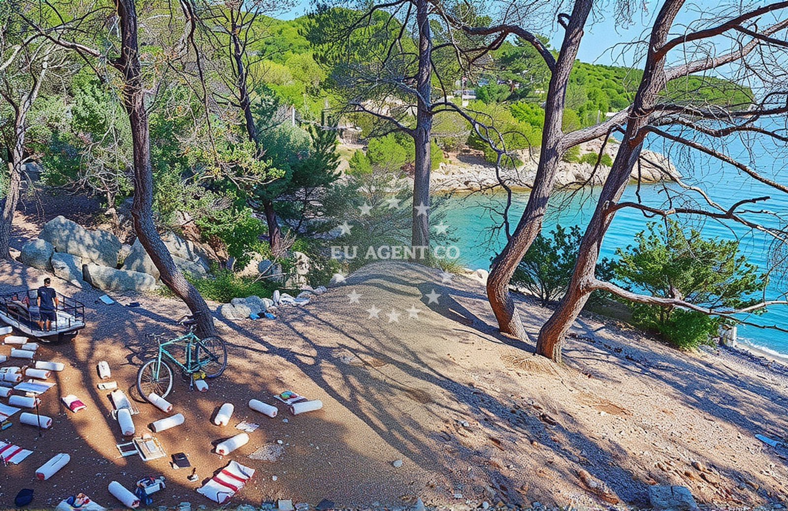 Additional view of Maslinica beach in , Vrboska
