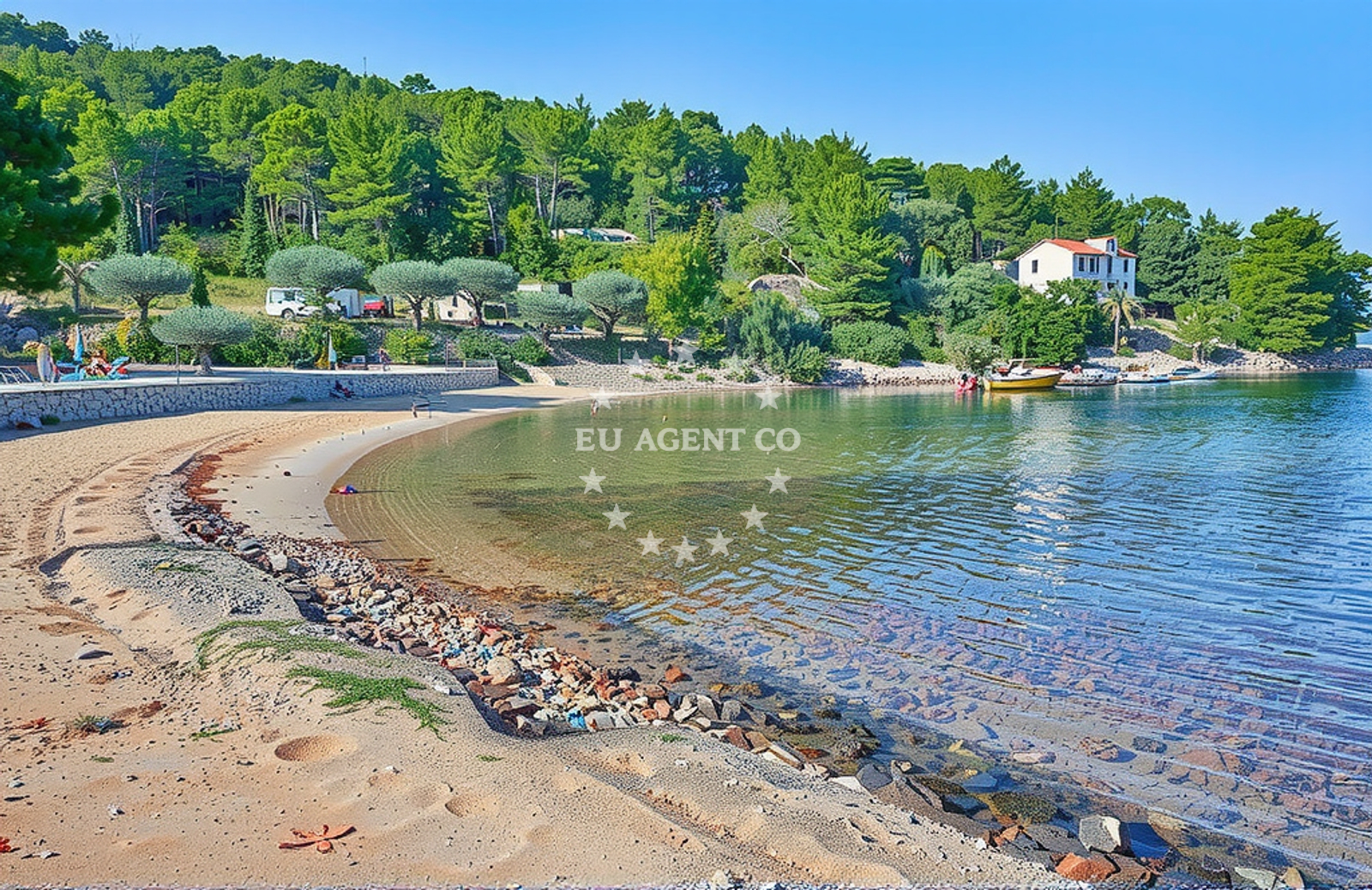 Additional view of Maslinica beach in Uvala Maslinica, Stari Grad