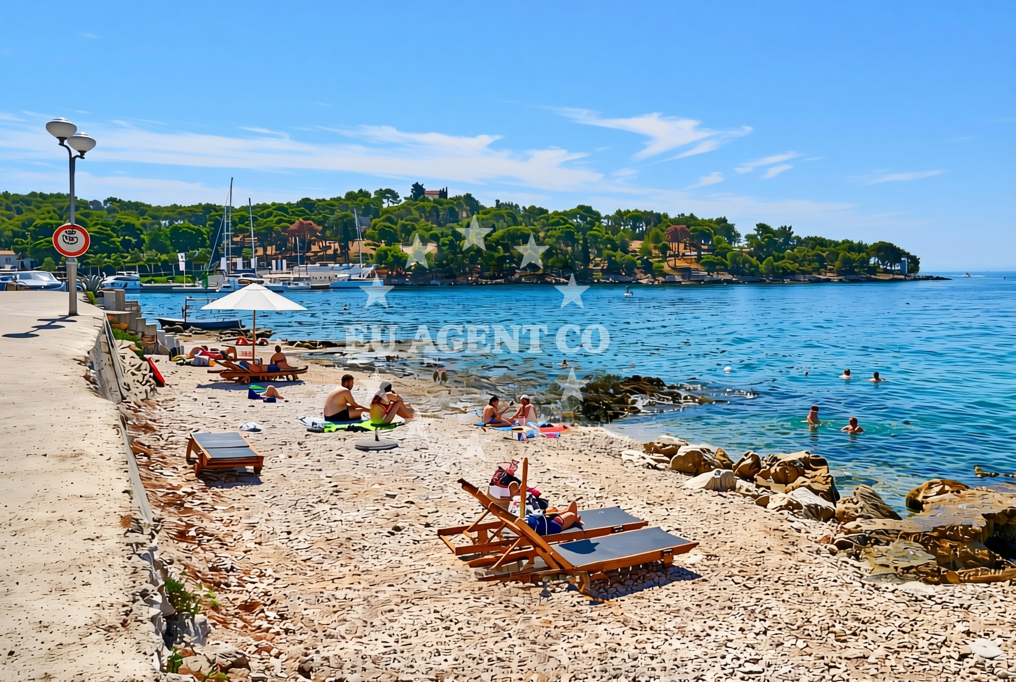 Shoreline and swimming area at Maslinica (Šolta): beaches and coves (4) in Maslinica (Šolta)